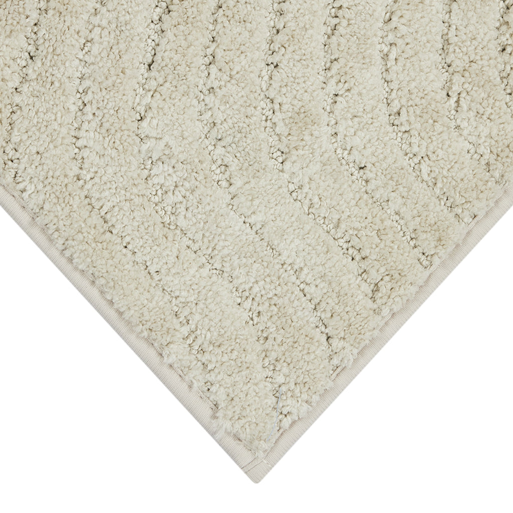 2 Piece Bath Rug Set, Papyrus Beige, 17" x 24" & 20" x 30" - Image 6