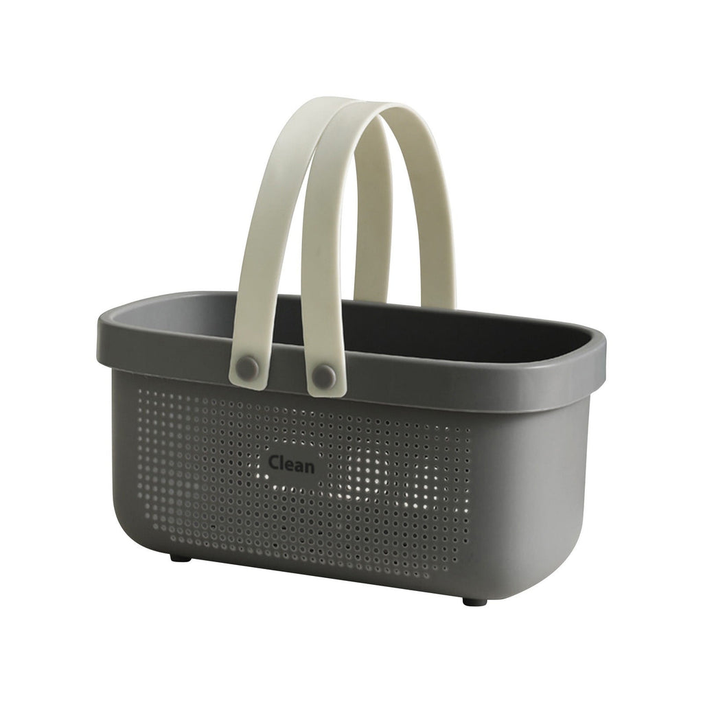 Large Capacity Bath Shower Basket Portable Storage Puff Shower Caddy Storage Basket Gray Safe&Non-toxic 3.2x3.2 Inch - Image 2