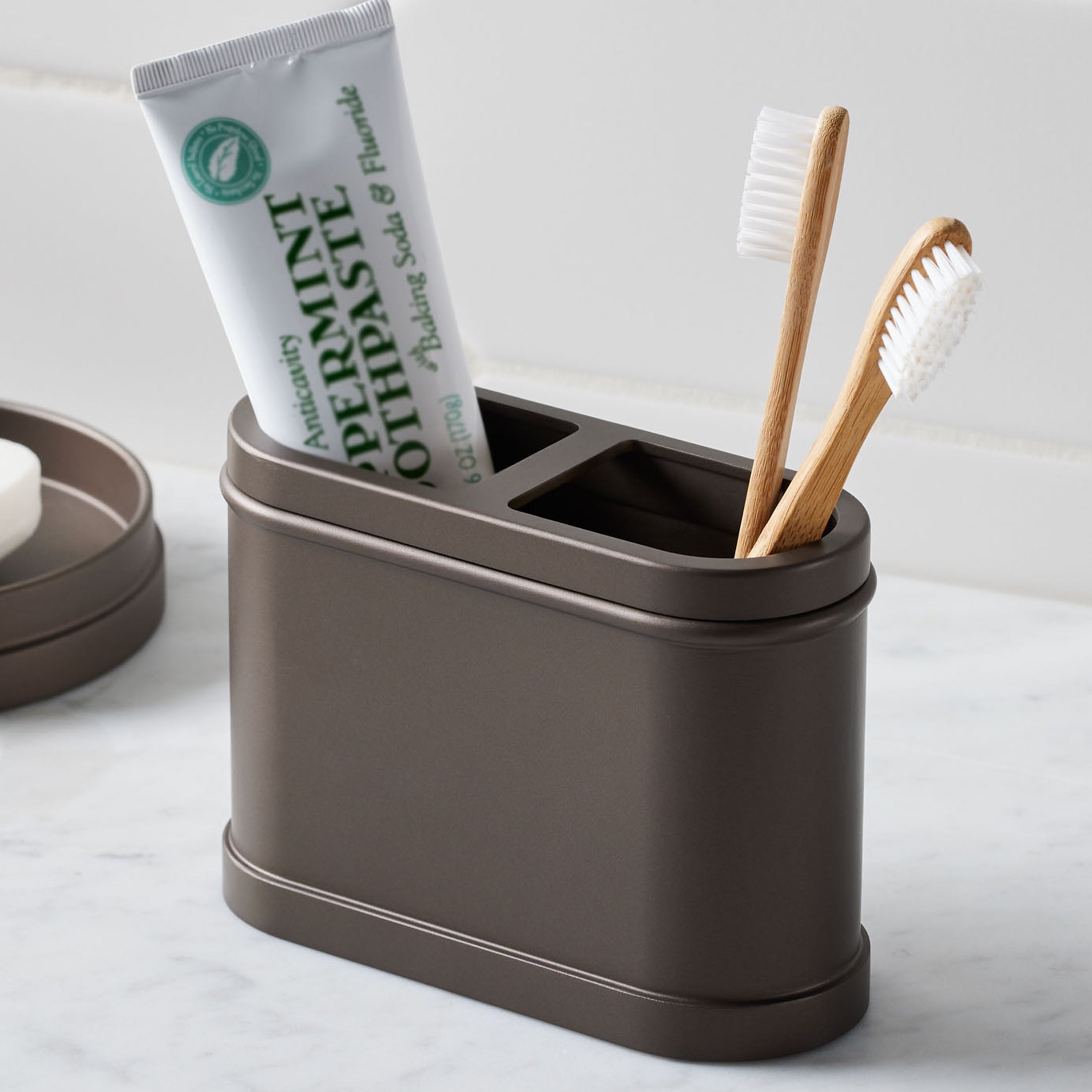 Better Homes & Gardens Bronze Metal Toothbrush Holder - Image 2