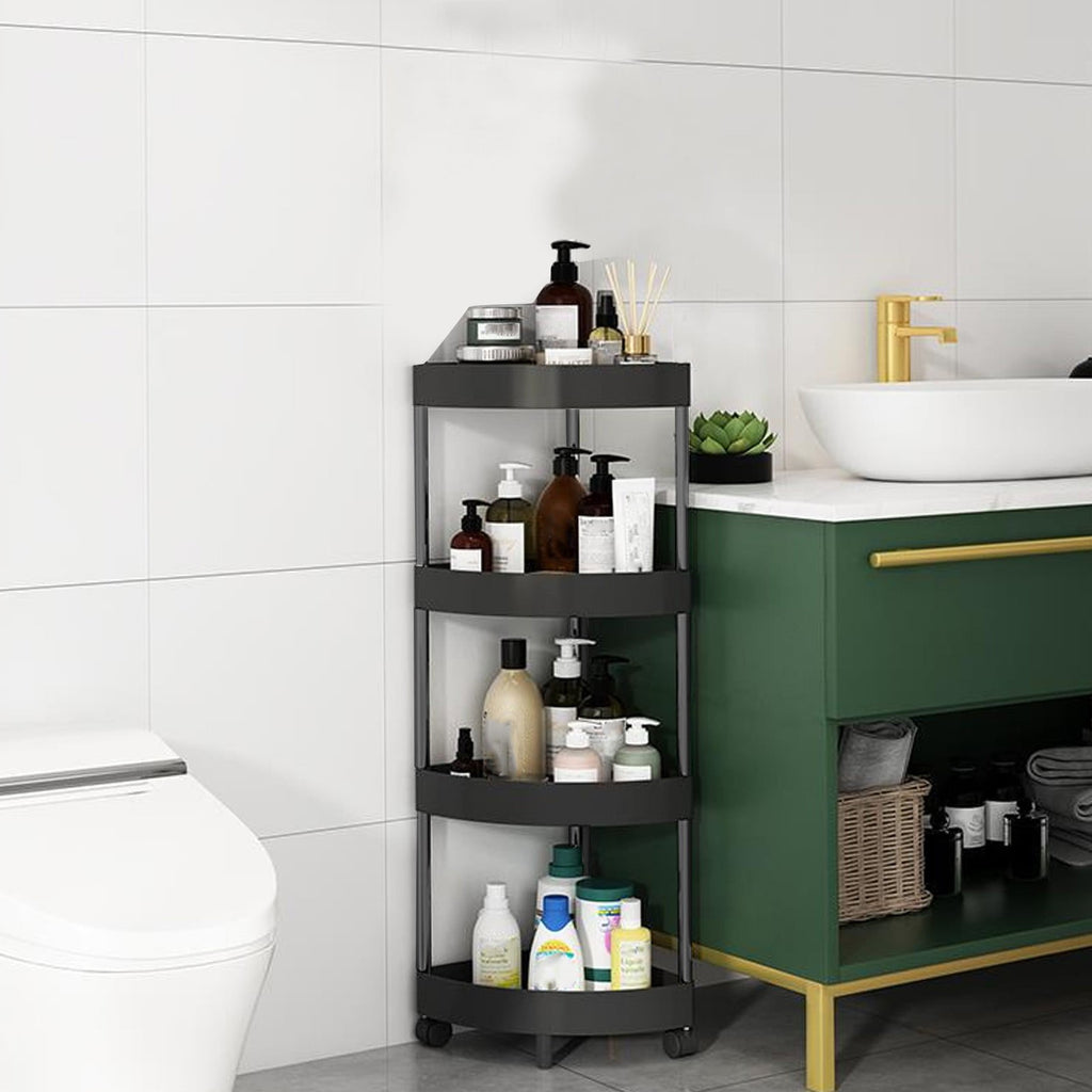 Bathroom Corner Organizer with Drainage System - Space Efficient Storage Shelf for Toiletries - Image 6