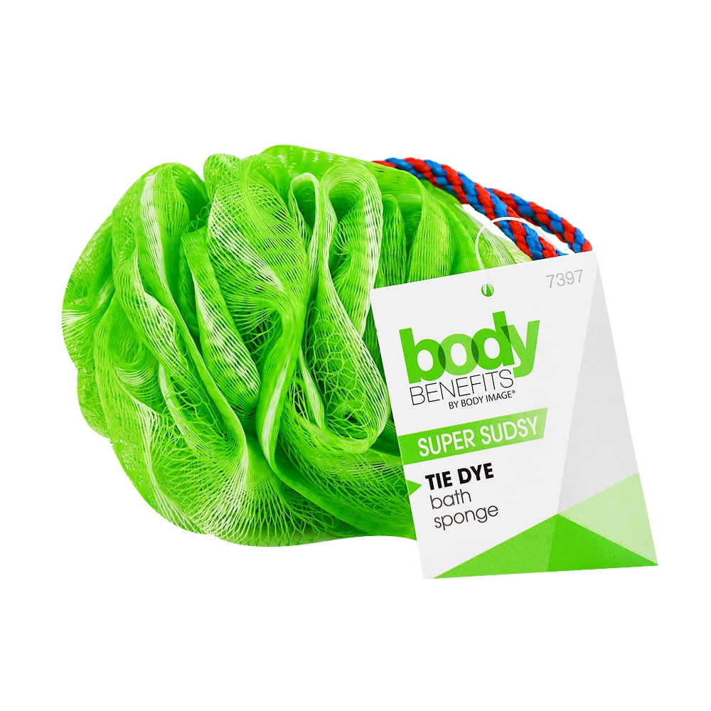 (4 pack) Body Benefits Mesh Tie Dye Loofah, Exfoliating Bath Sponge, Colors May Vary, for Kids, 1 Count - Image 6