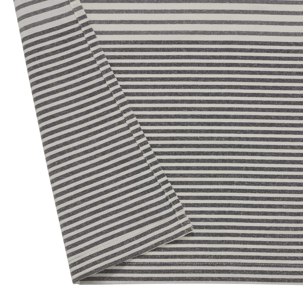 Mainstays Black Yarn Dyed Stripe Shower Curtain, 72" x 72" - Image 4