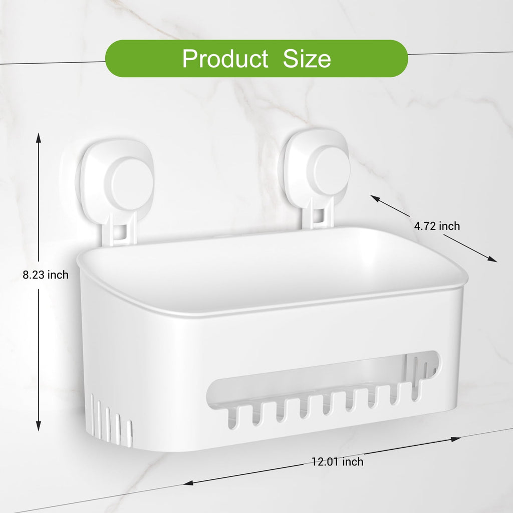 Cup Shower Caddy, No-Drill Removable Shower Organizer with Hook Slots, 22 lbs Heavy Duty Shower Storage, Waterproof S... - Image 6