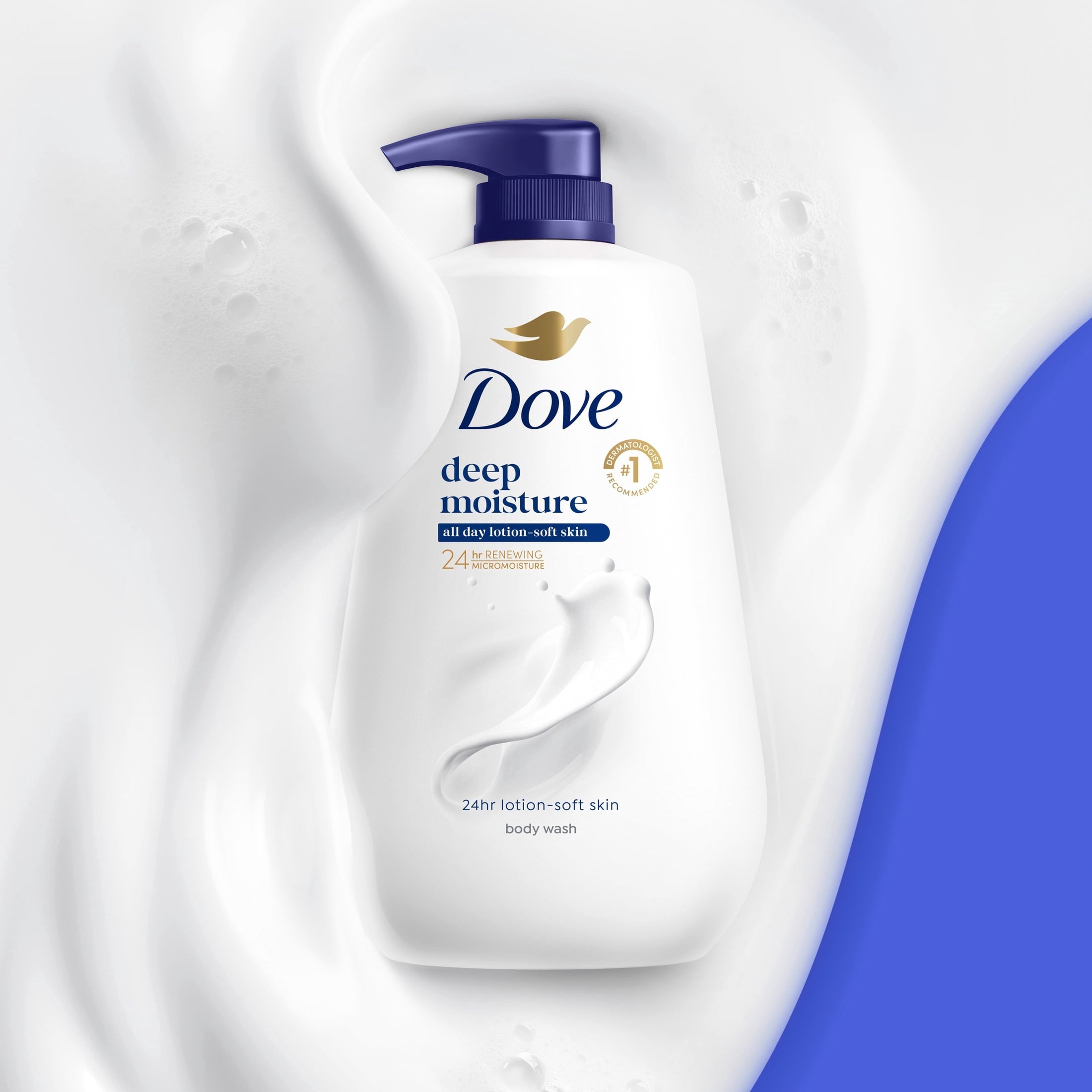 with Pump for 24hr Lotion-Soft Skin Deep Moisture Moisturizing Skin Cleanser with No Sulfates No Parabens, 30.6 fl oz - Image 4