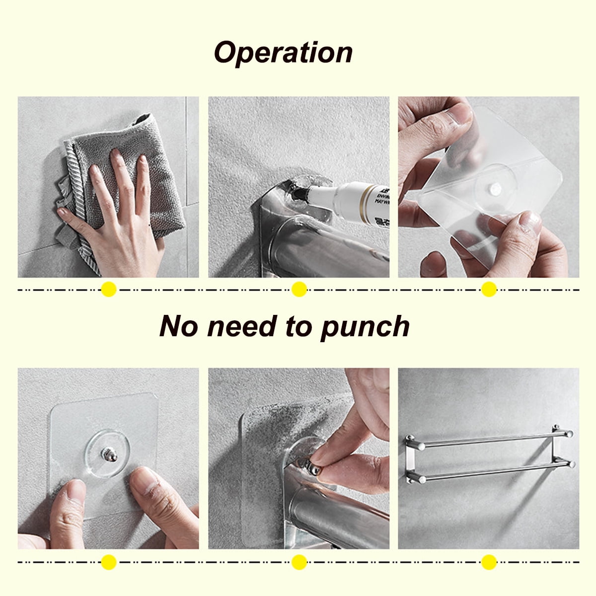 HONEIER Bathroom Towel Bar, 20 Inch Towel Racks for Bathroom Wall Mounted, Modern Heavy Duty Stainless Steel Bath Towel Holder, 2/3 Layer - Image 6