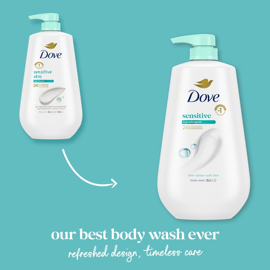 with Pump Sensitive Skin, 30.6 fl oz - Image 3