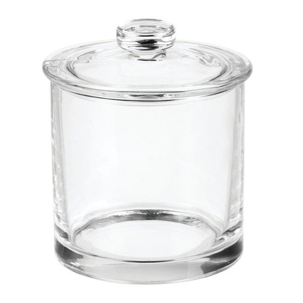 Small Glass Apothecary Vanity Jar, Clear - Image 2