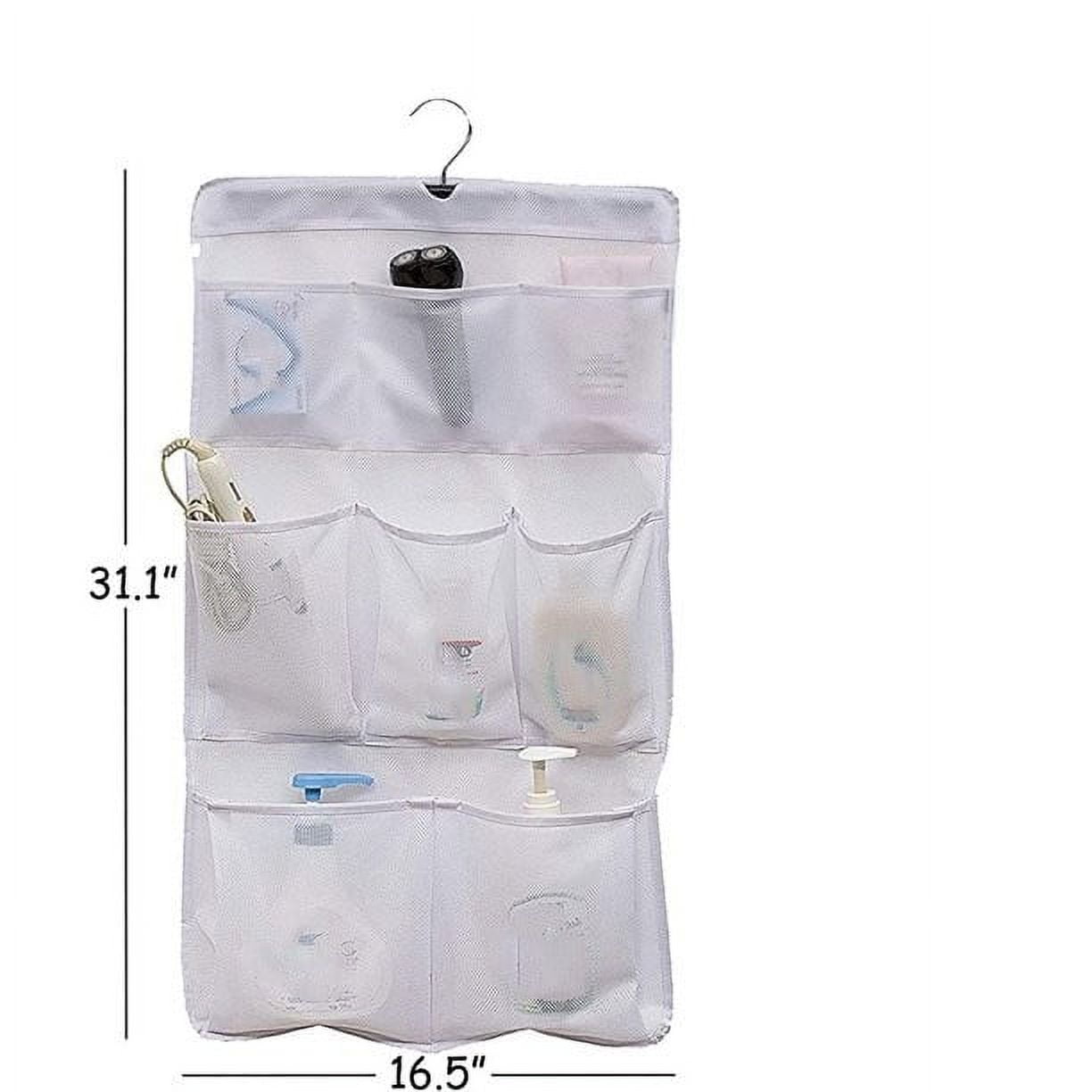 for Shower with Hook, Quick Dry Hanging Shower Caddy College, Storage with 8 Pockets and Rotating Hook for College Do... - Image 3