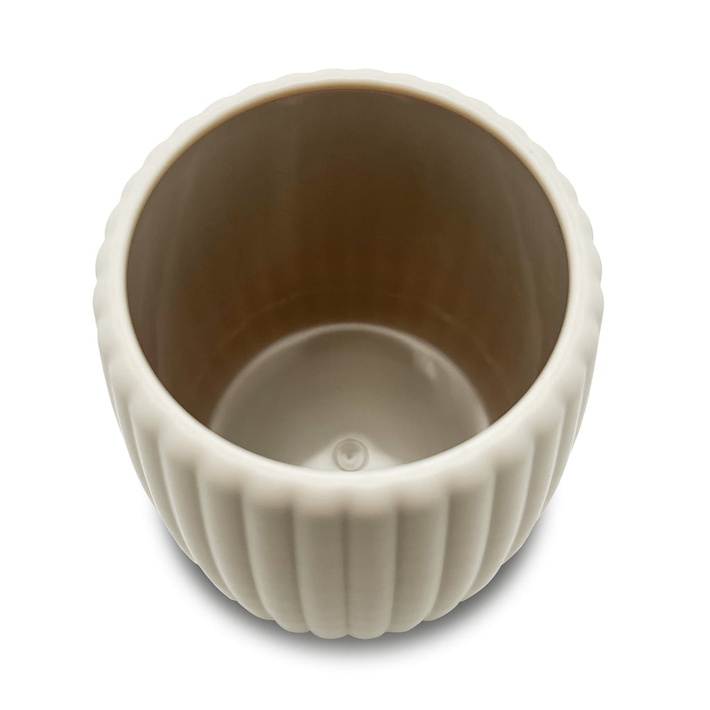 Mainstays Rubberized Plastic Ribbed Toothbrush Holder, Beige - Image 4
