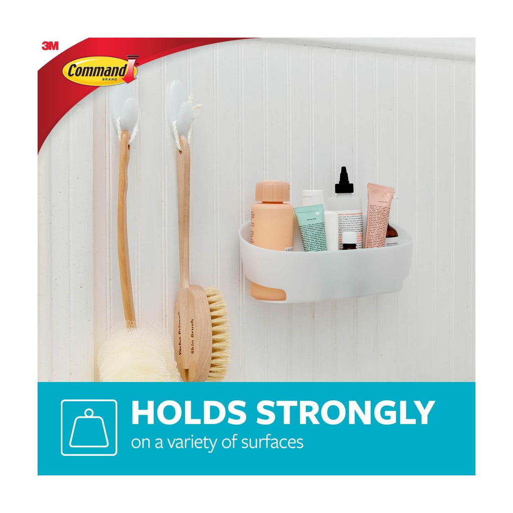 5 Piece Bath Set, 1 Caddy, 1 Soap Dish, 1 Razor Holder, 2 Medium Hooks - Image 2