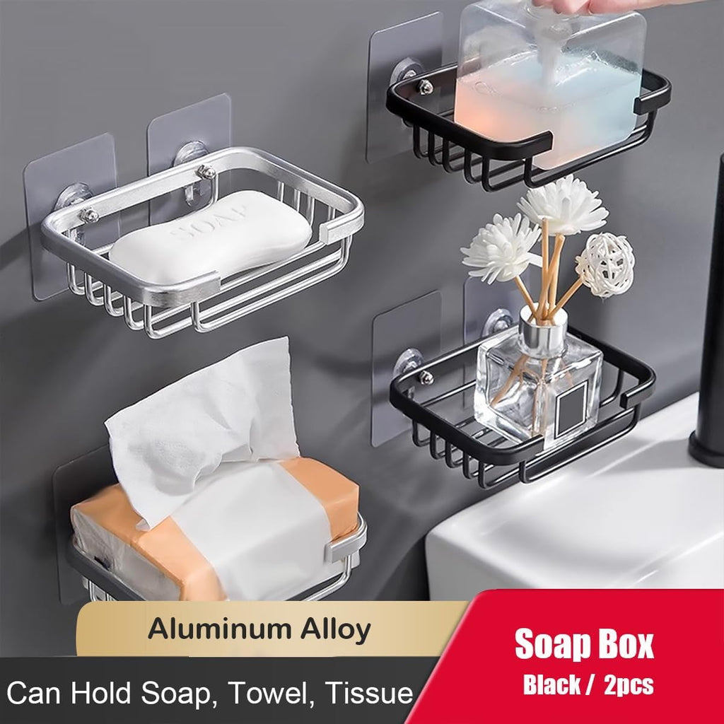 Shower Caddy, 5 Pack, Adhesive Bathroom Storage Organizer, Large Capacity, Rustproof Stainless Steel - Image 2