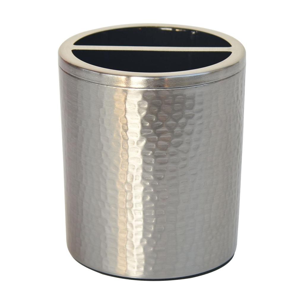 Better Homes & Gardens Hammered Finish Stainless Toothbrush Holder - Image 5