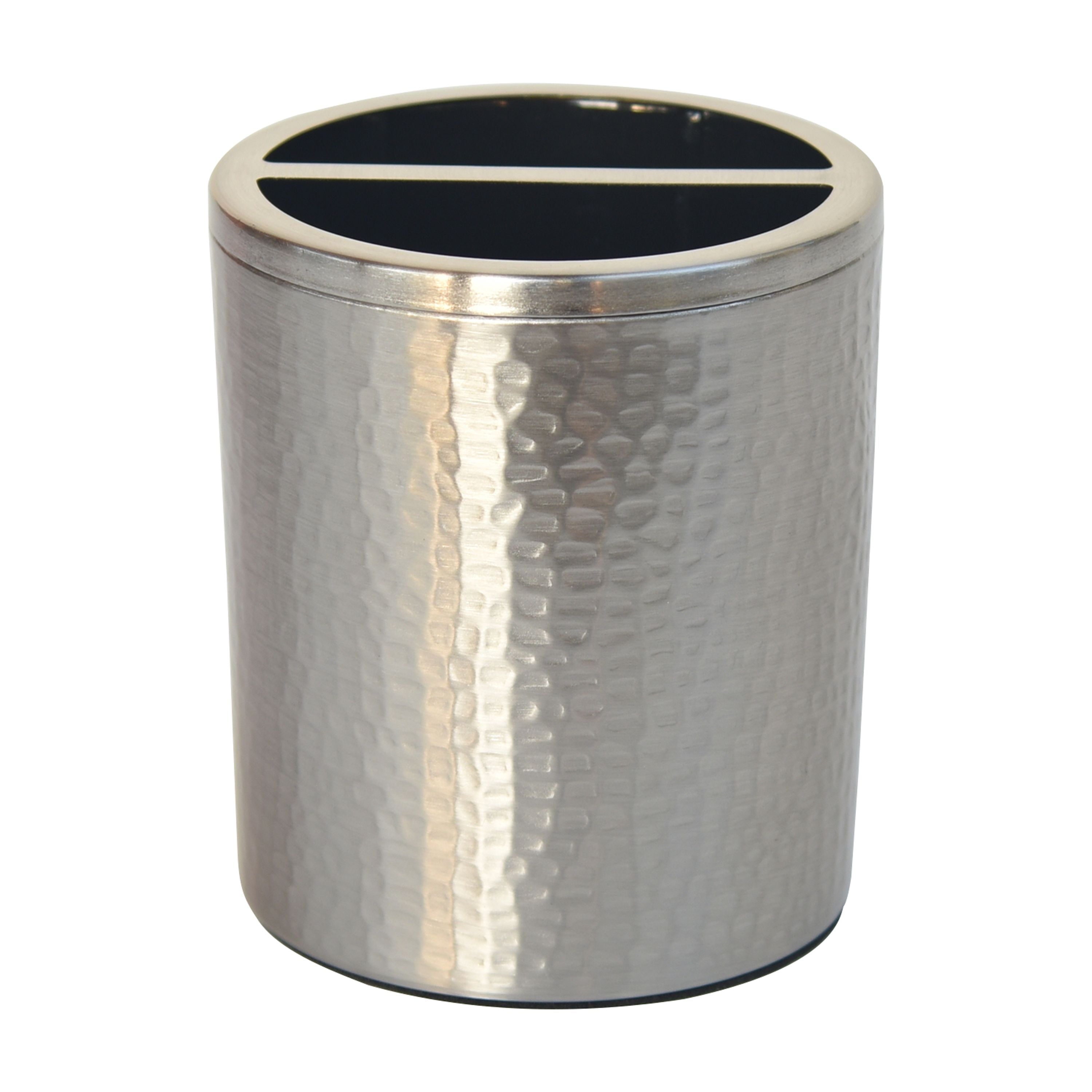 Better Homes & Gardens Hammered Finish Stainless Toothbrush Holder - Image 5