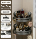 2-Tier Caddy with Powerful Suction Cups, No Drilling Bathroom Organizer, Removable Rustproof Waterproof Shelf for Spa...