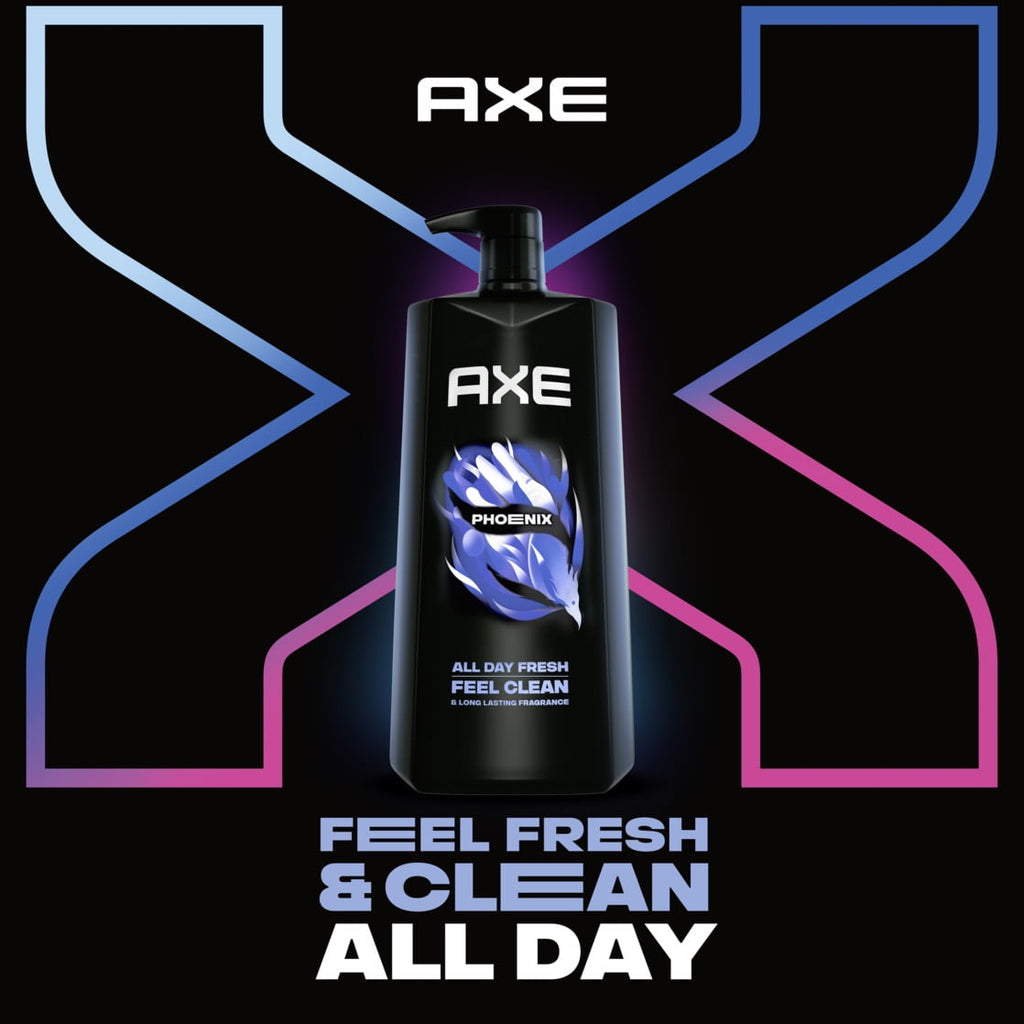 Body Wash & Shower Gel with Pump Phoenix Crushed Mint & Rosemary, 32 fl oz - Image 3