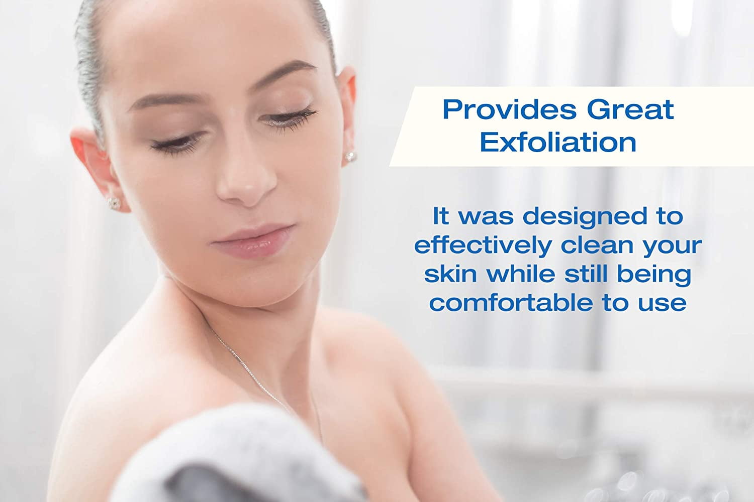 Tilcare Charcoal Shower Loofah Sponge, XXL 90g, 3 Pack Exfoliating Body Scrubber for Cleansing and Smooth Skin, Bath Loofah for Men & Women - Image 6