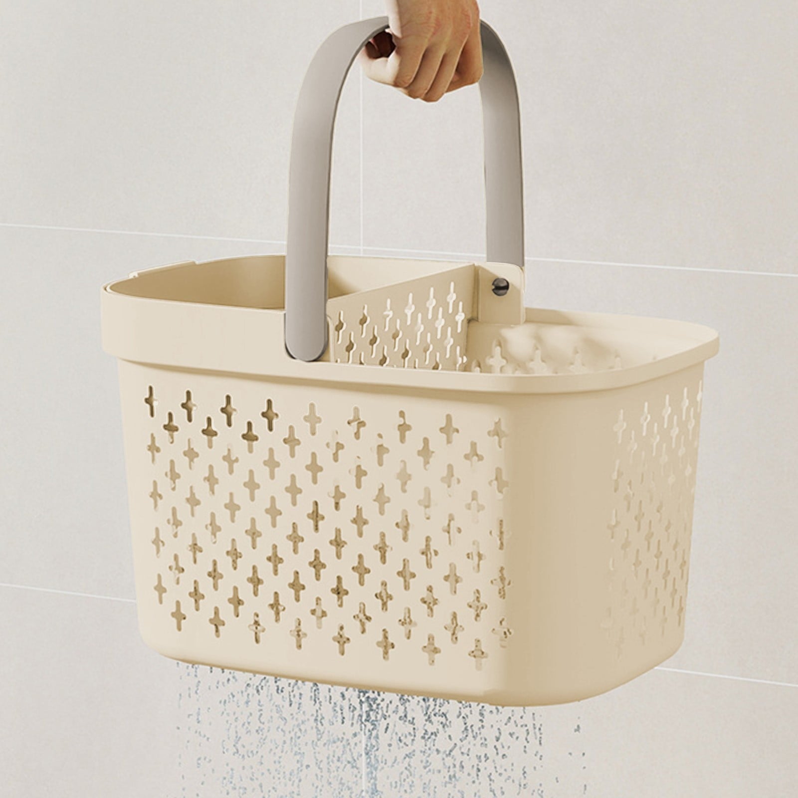 Multifunctional Handheld Bath with Unique Wet and Dry Separation, Organized Bathroom Storage Solution for Toiletries ... - Image 4