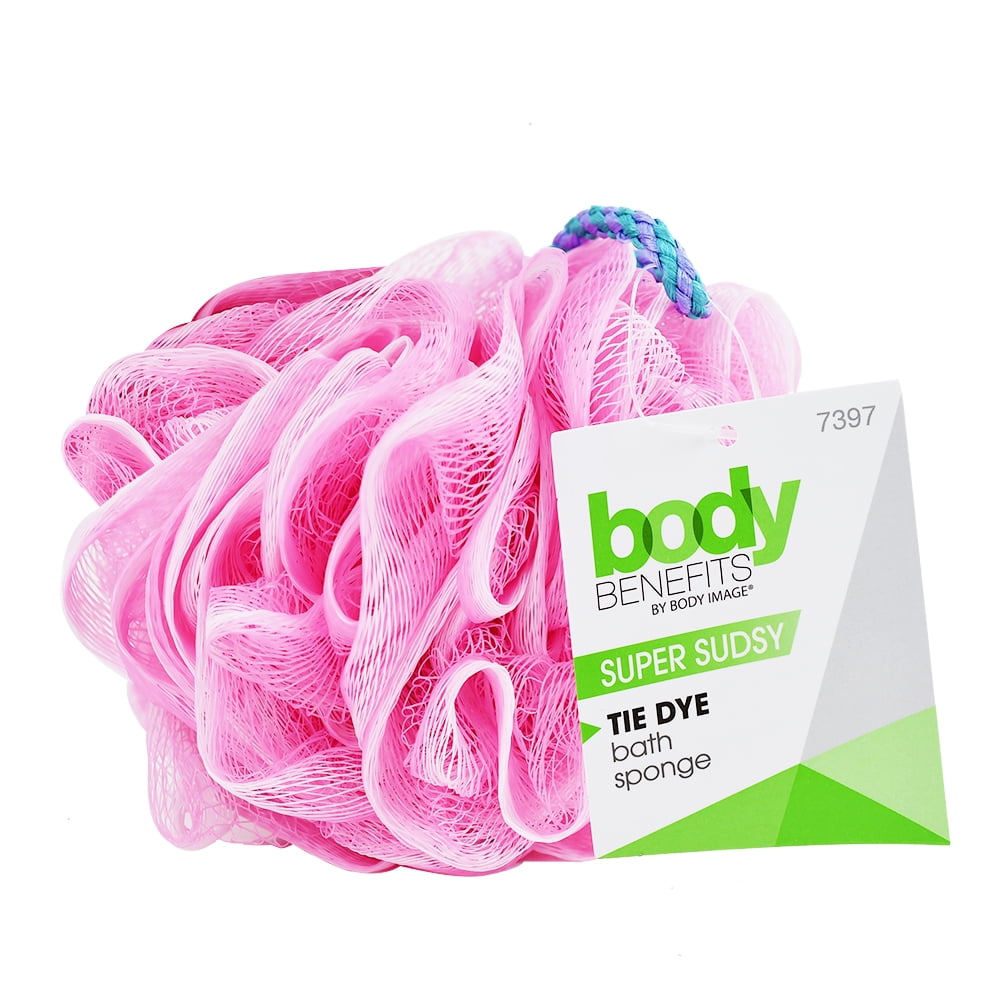 (4 pack) Body Benefits Mesh Tie Dye Loofah, Exfoliating Bath Sponge, Colors May Vary, for Kids, 1 Count - Image 5