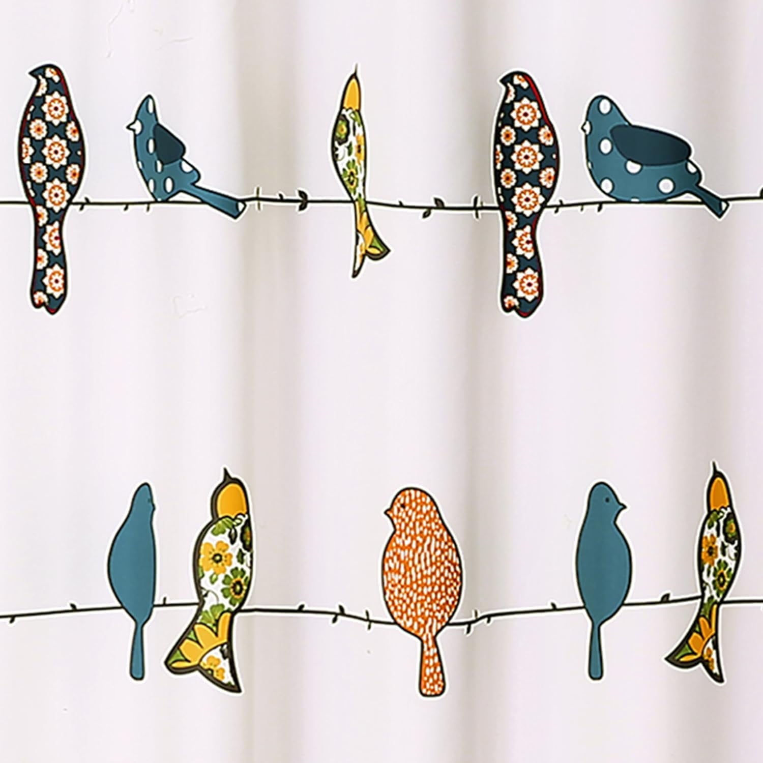 Shower Curtain, Cute Shower Curtains for Bathroom with Hooks, 72" x 72",Colorful - Image 4