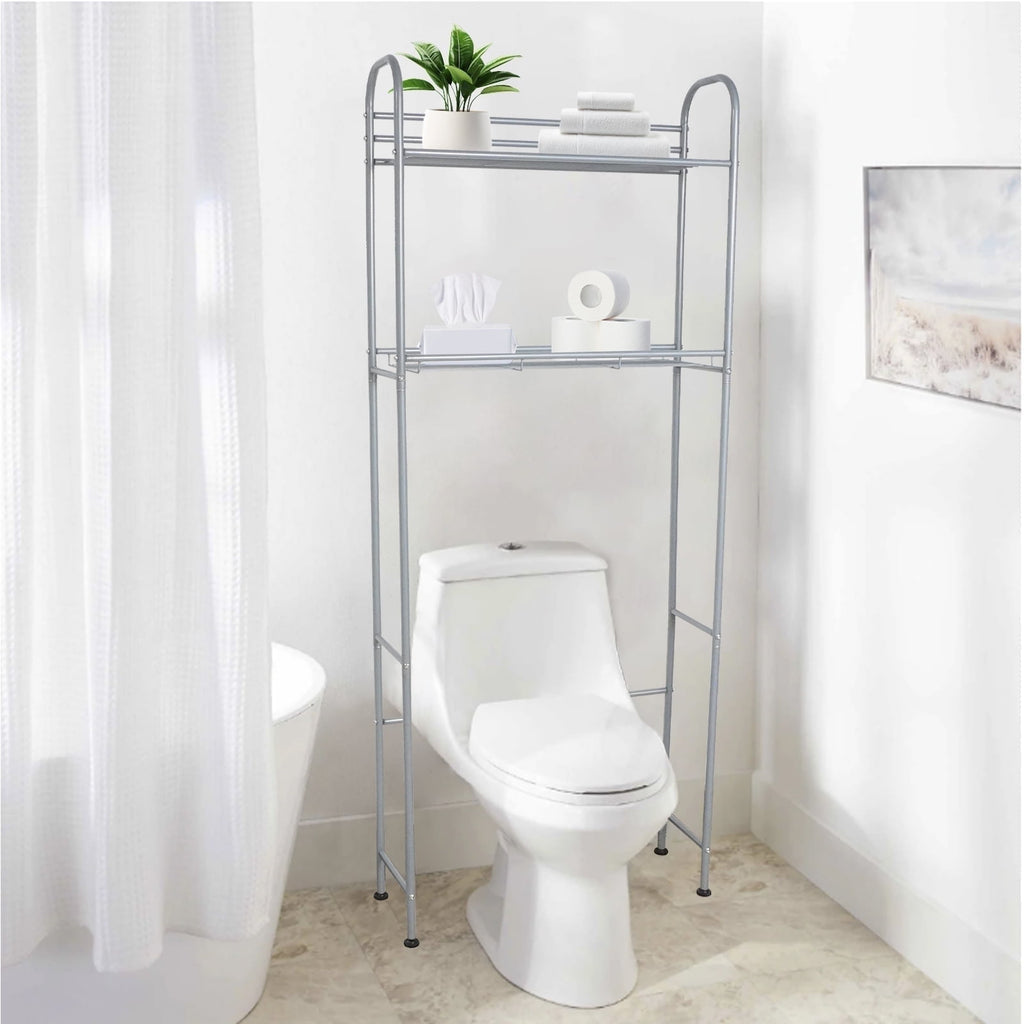 SUSUZI 2 Tier Over The Toilet Rack   Space Saver Over the Toilet Storage Unit - Image 2