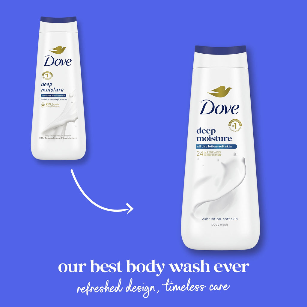 Dove Body Wash for Women Nourishing Deep Moisture Cleanser All Skin, 11 oz - Image 3