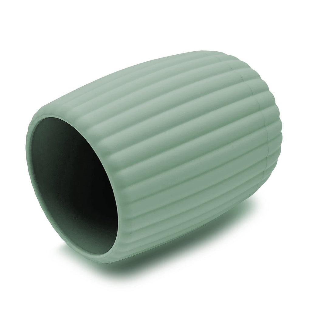 Mainstays Rubberized Plastic Ribbed Toothbrush Holder, Green - Image 2