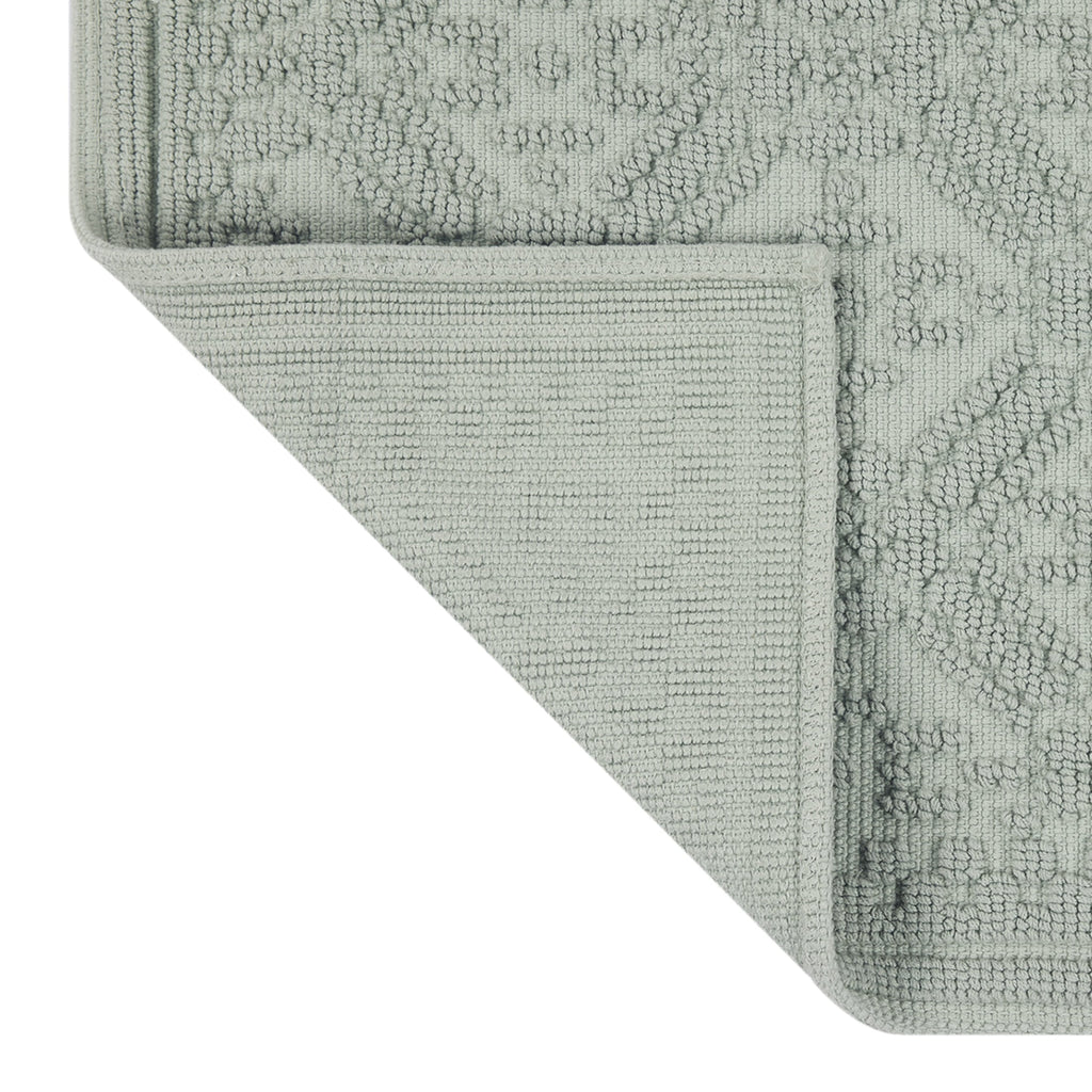Better Homes & Gardens Katti Lattice 2 Piece Bath Rug Set, Green River, 17" x 24" & 20" x 30" - Image 6