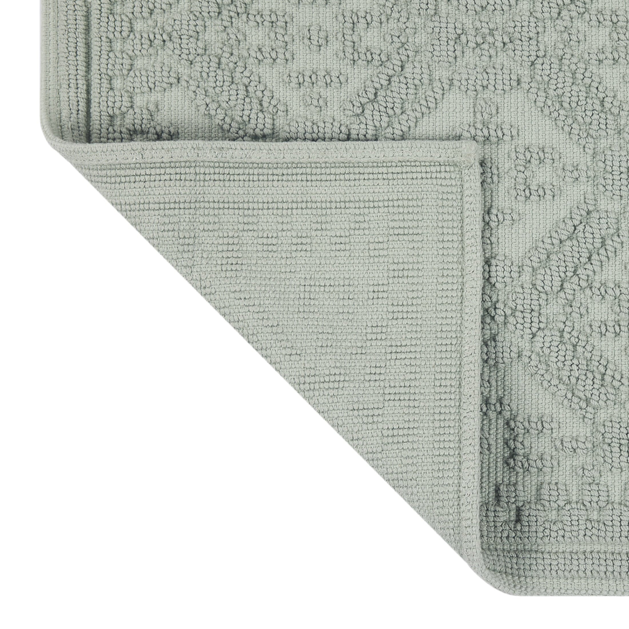 Better Homes & Gardens Katti Lattice 2 Piece Bath Rug Set, Green River, 17" x 24" & 20" x 30" - Image 6