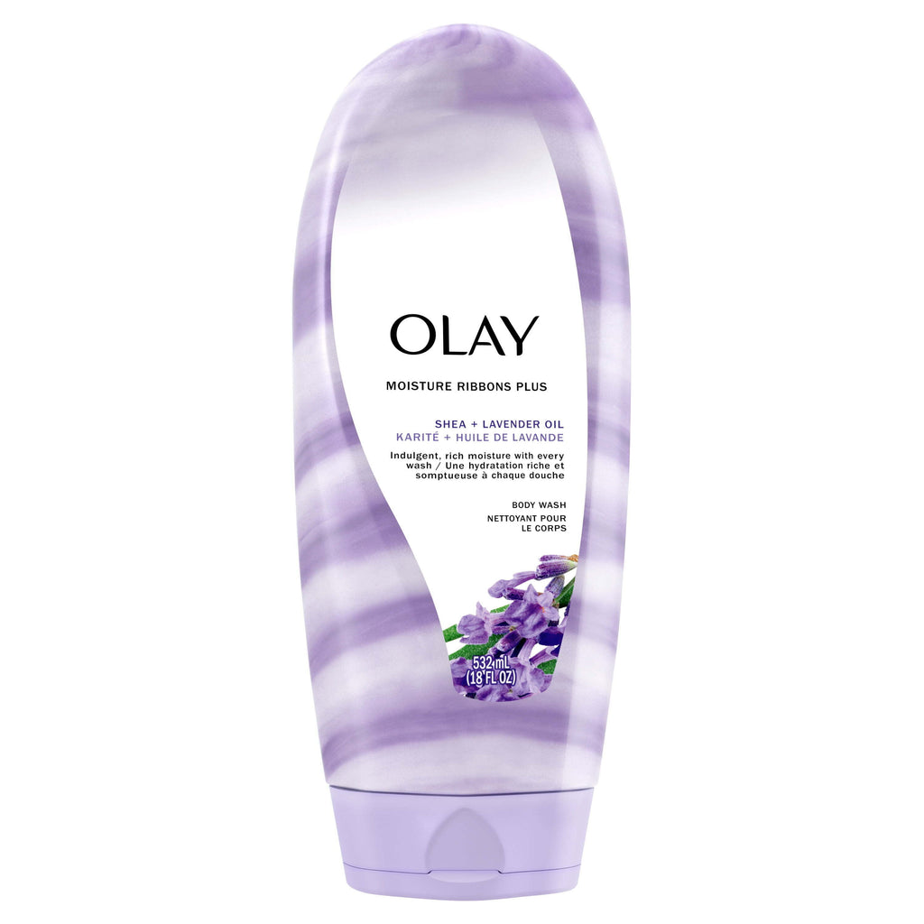 Olay Moisture Ribbons Women's body Wash, Shea + Lavender Oil, 18 fl oz - Image 6