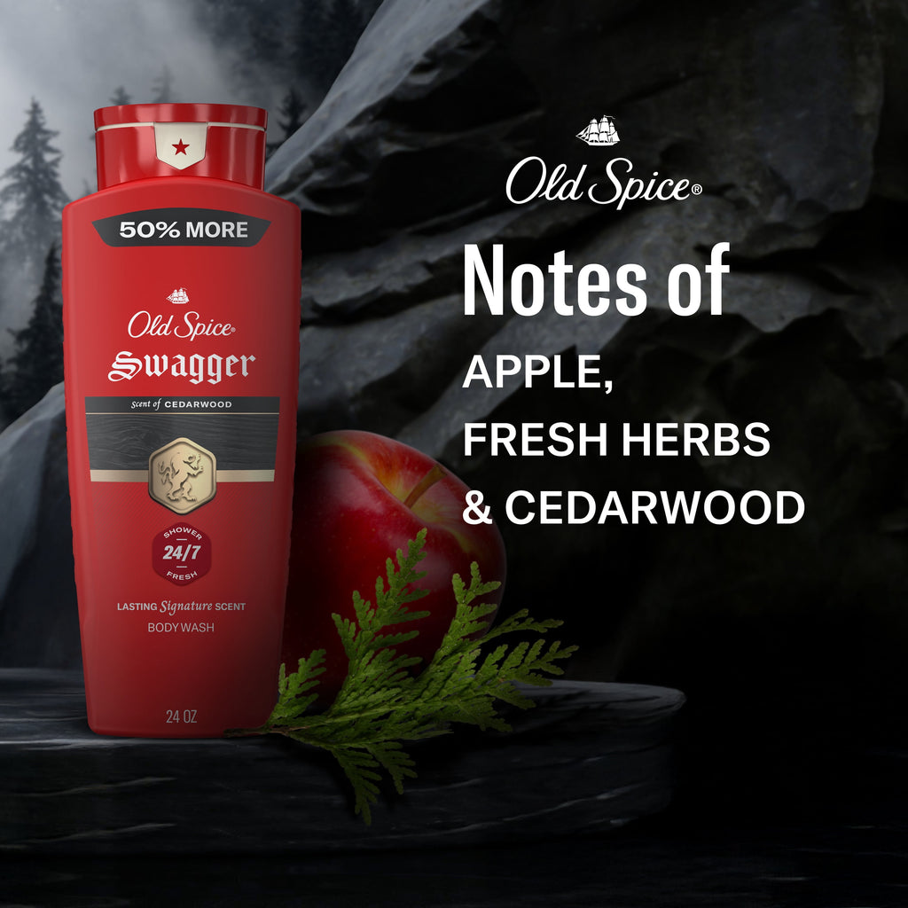 Body Wash, Swagger Cedarwood Scent, 24 fl oz - Image 5