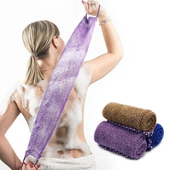3 Pack Set African Net Sponge,Bath Towels Wash Cloth Body Scrubbers for Use In Shower,African Exfoliating Net for Bac...