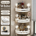 3-Tier Corner Shower Caddy with Powerful Suction Cups, No Drill Removable Bathroom Corner Shelf, Large Capacity Waterproof & Rustproof Showe