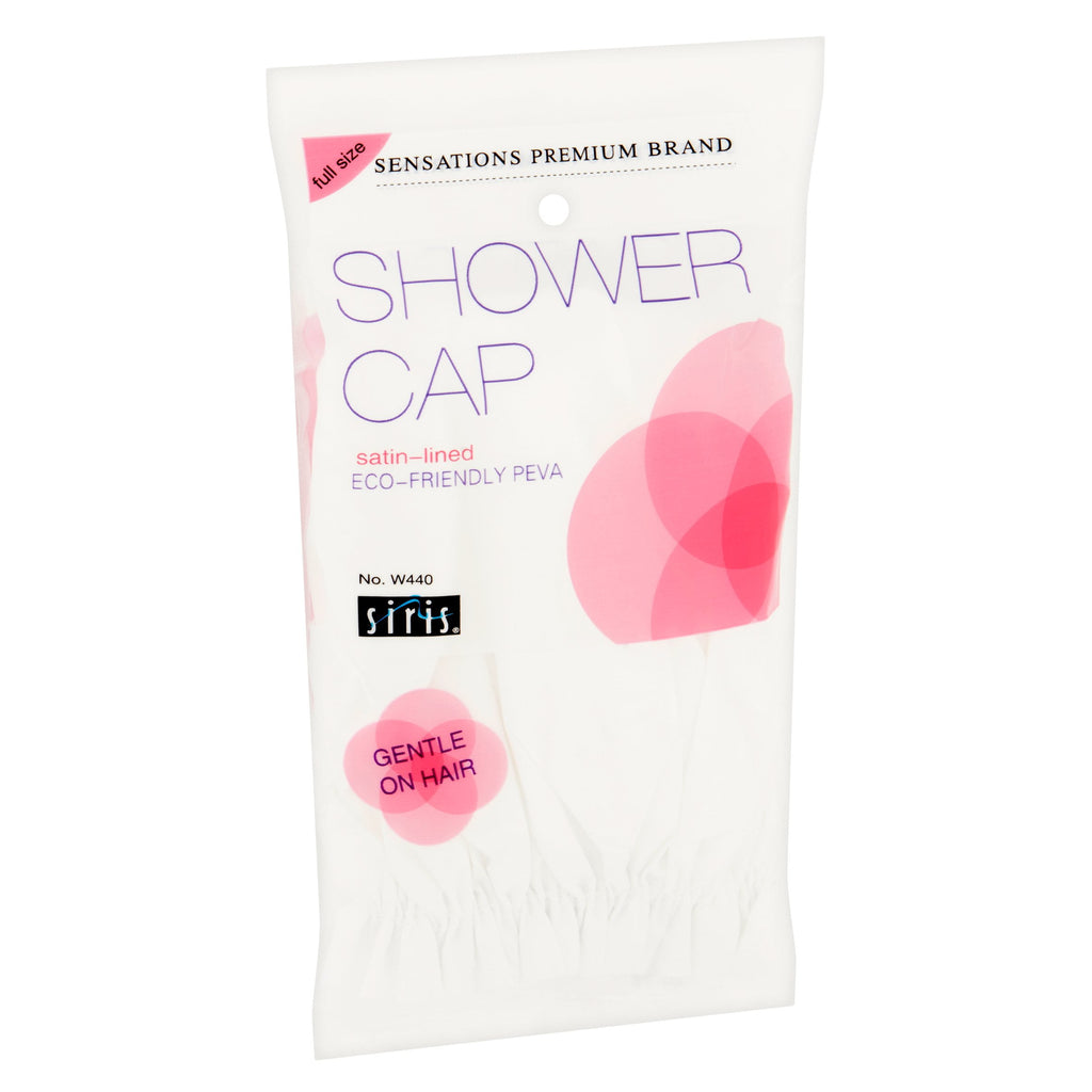 Siris Satin Lined Vinyl Shower Cap, Full Size, 1 Ea - Image 2