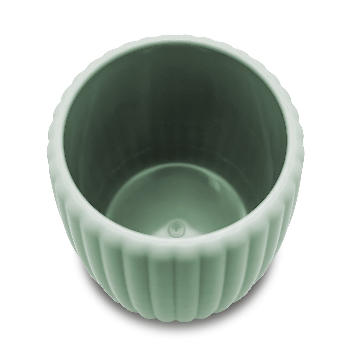 Mainstays Rubberized Plastic Ribbed Toothbrush Holder, Green - Image 4