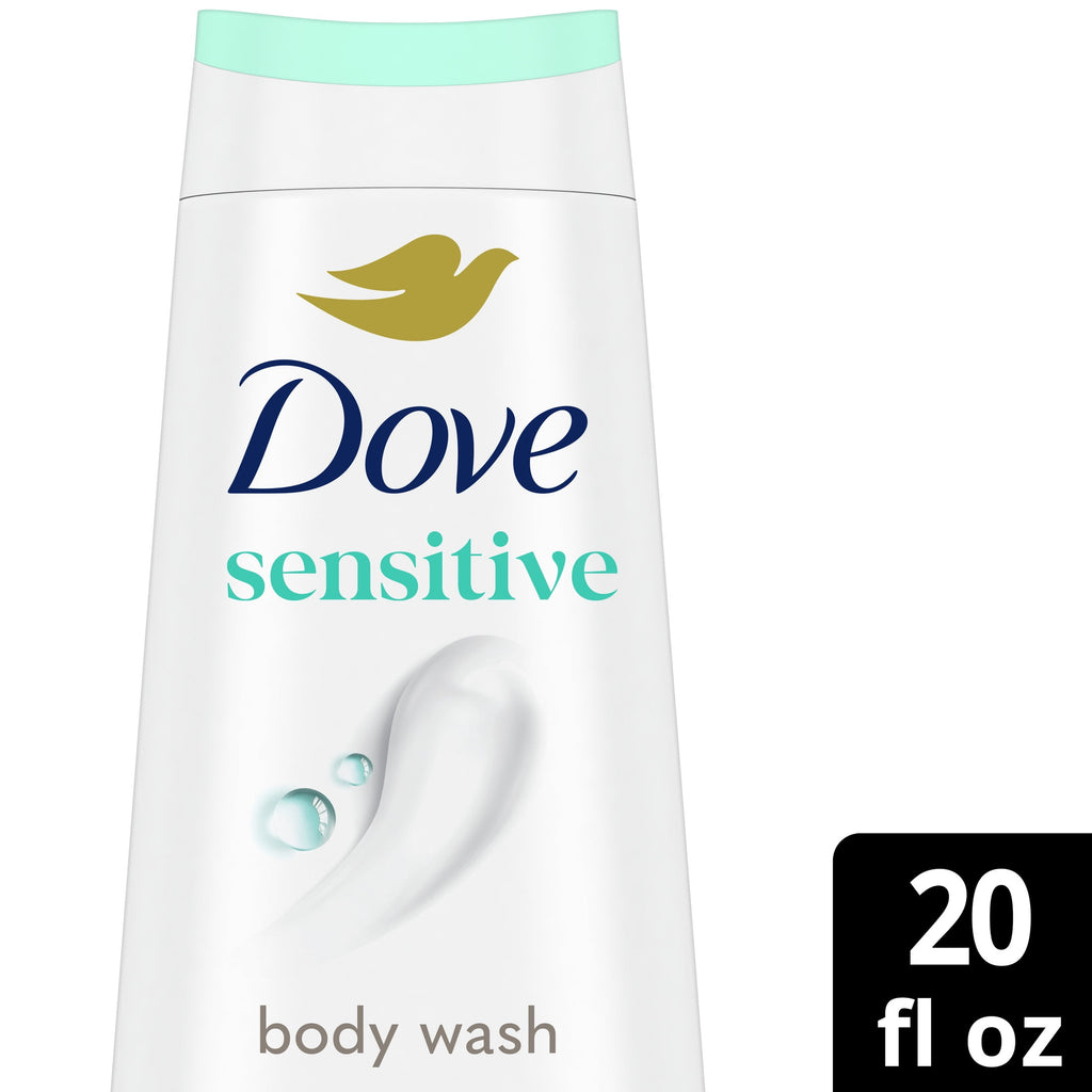 Dove Body Wash for Women Moisturizing Sensitive Skin Gentle Hypoallergenic All Skin, 20 oz - Image 2