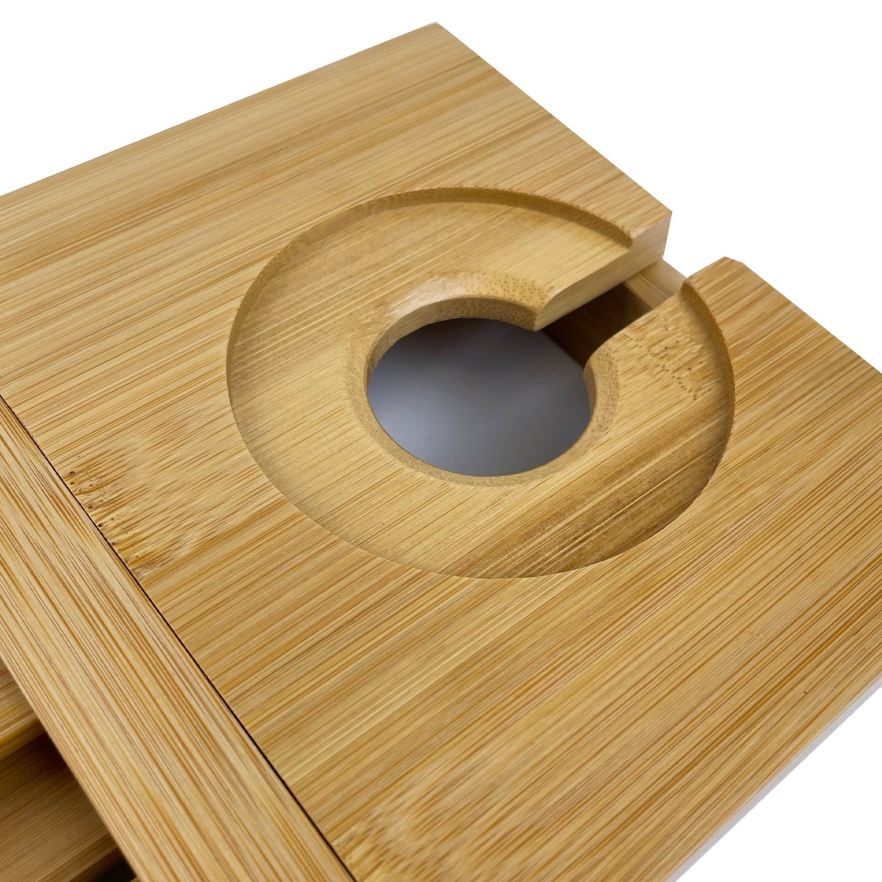Bamboo Expandable Bath Tub Tray Caddy - Image 4