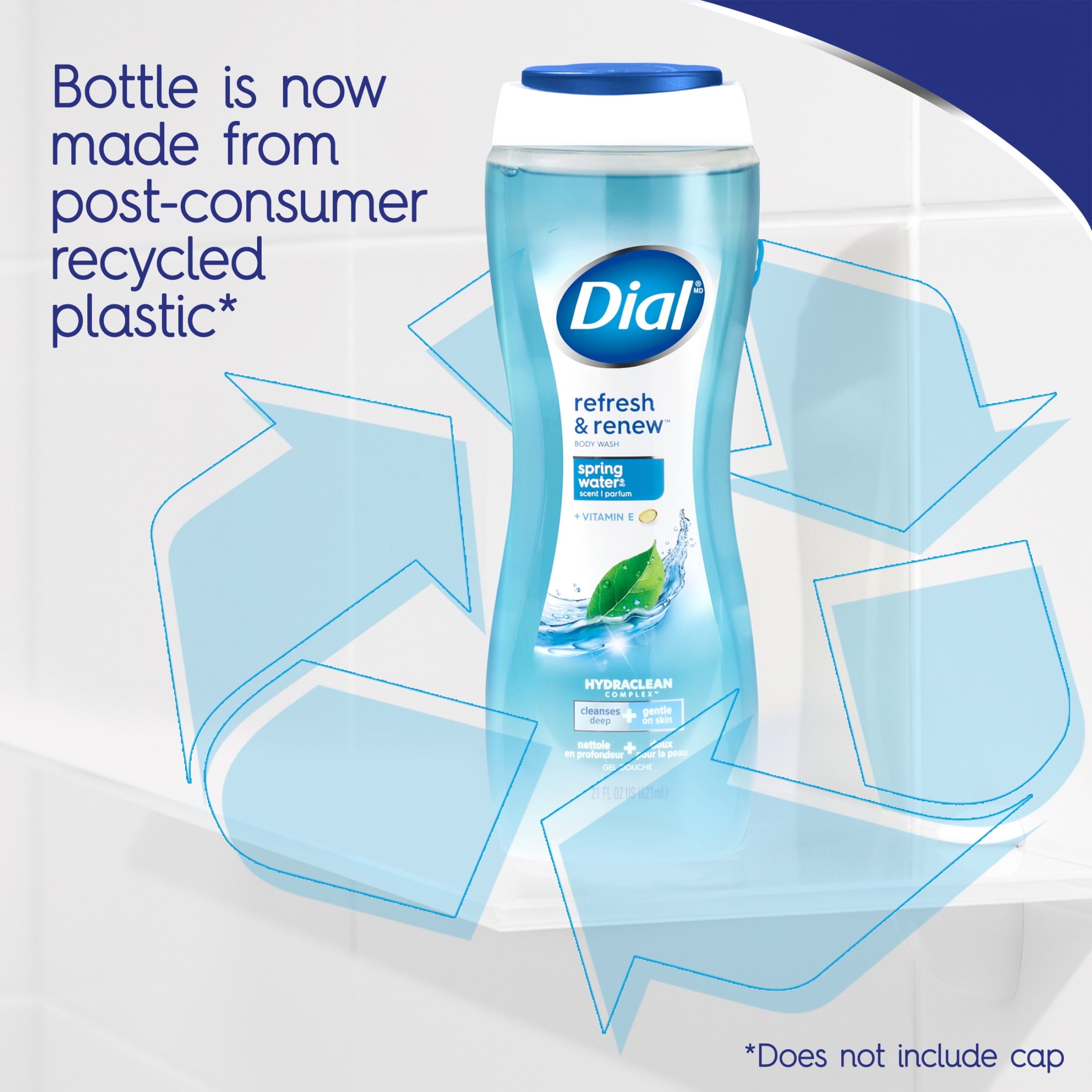 Dial Spring Water Body Wash, Refresh & Renew, Gentle on All Skin Types, 16 fl oz - Image 5