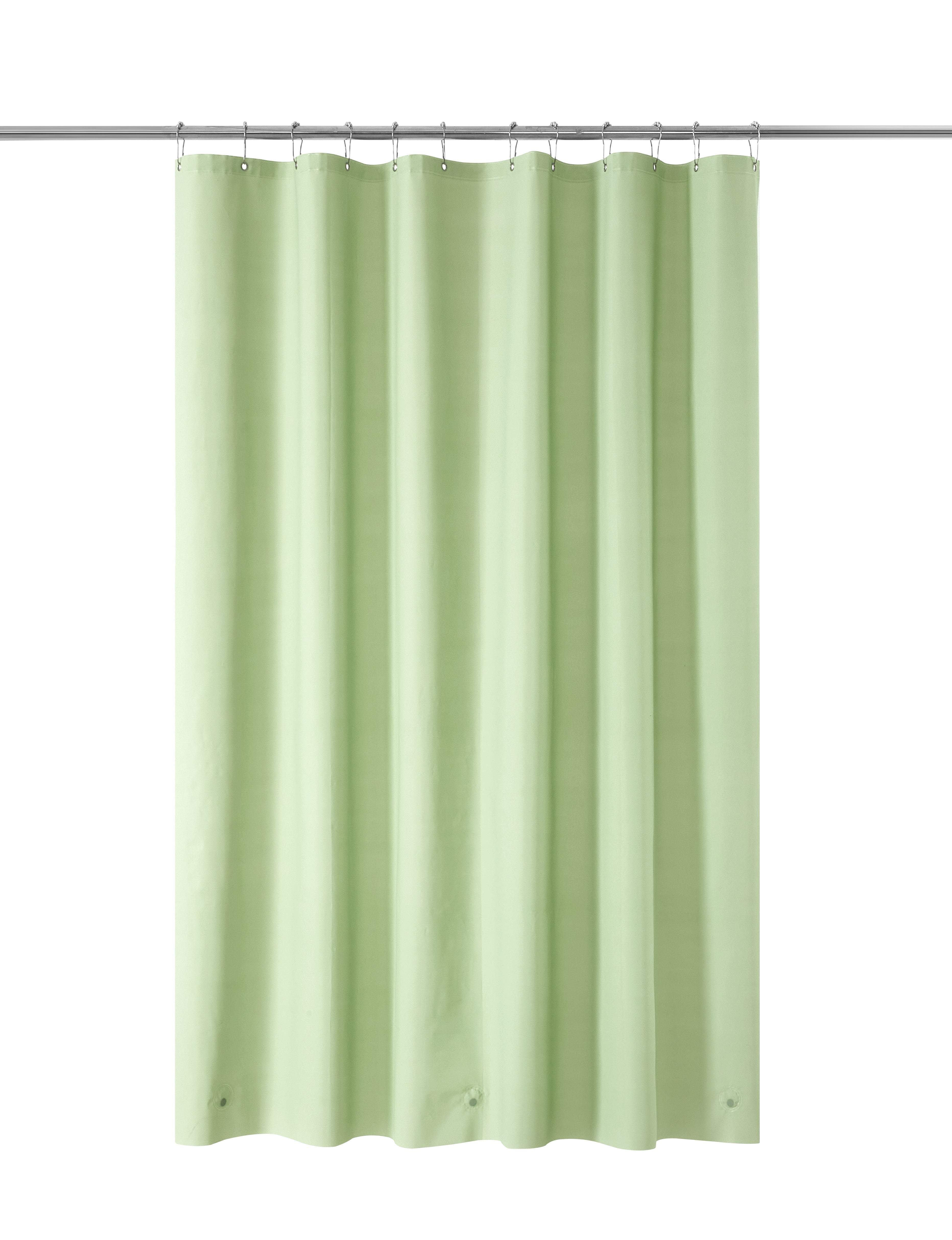 14-Piece Green Floral Shower Curtain Set with Hooks & Liner 72x72 - Image 3