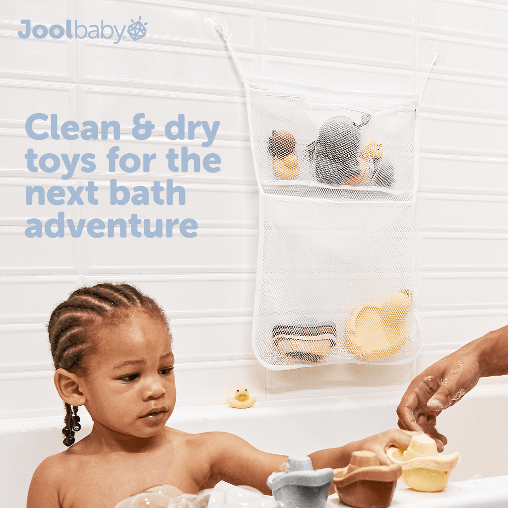 Tub Time Bath Organizer Mesh Storage Bag with Suction Cups - Image 3