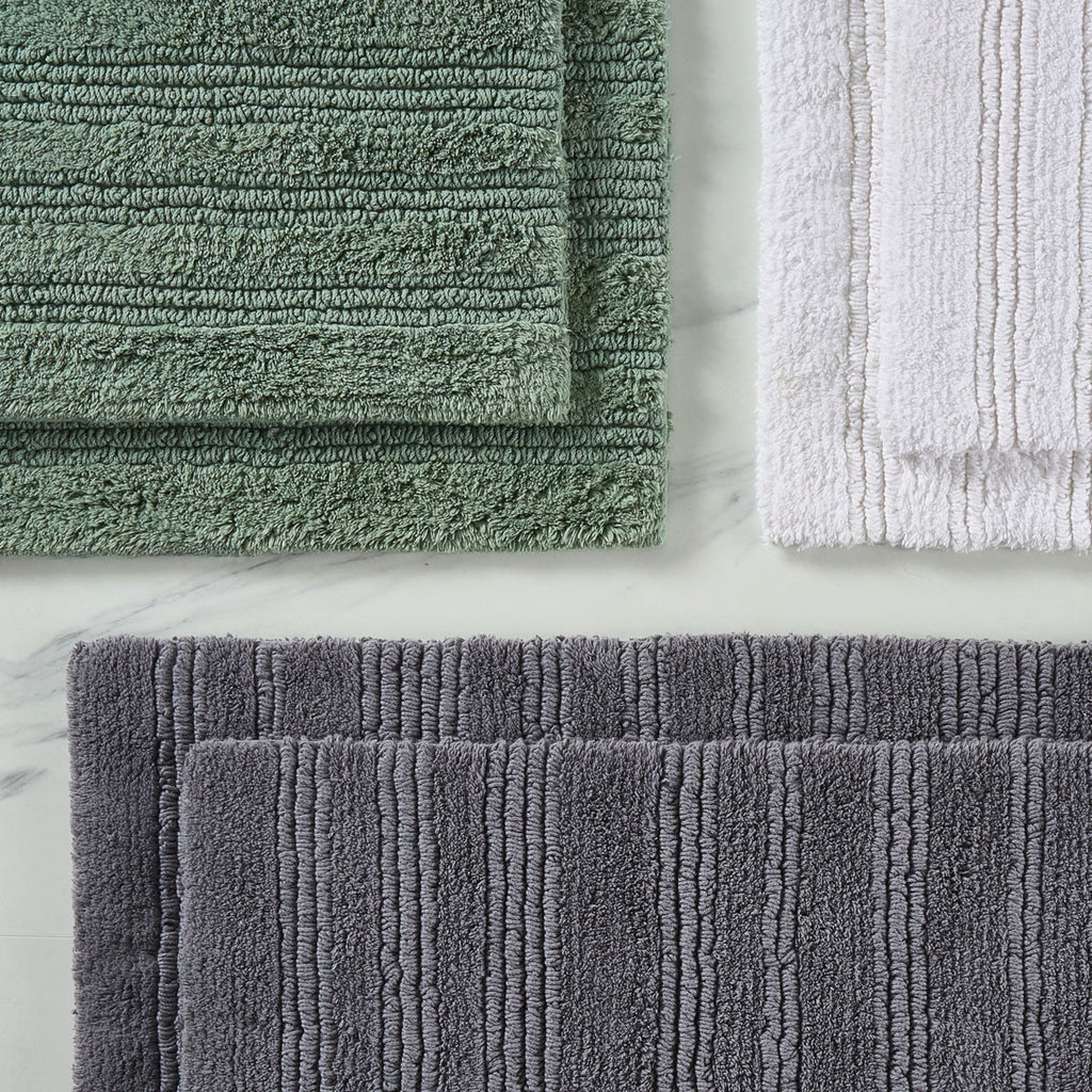 Better Homes & Gardens Cotton Reversible Bath Rug Set, 17" x 24" & 20" x 30", Green - Image 6