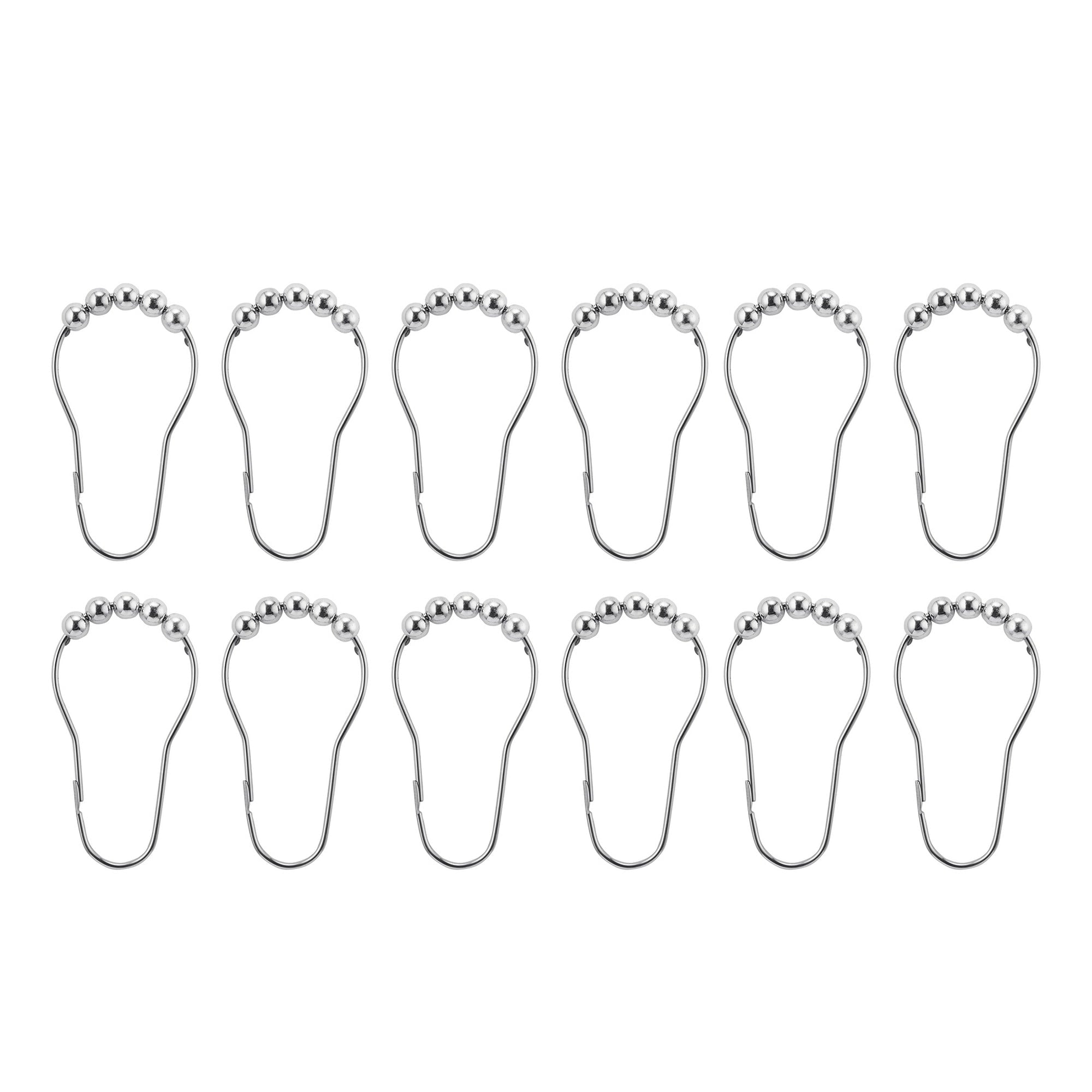 13-Piece Fabric Shower Set, Multicolor Brown - Image 2