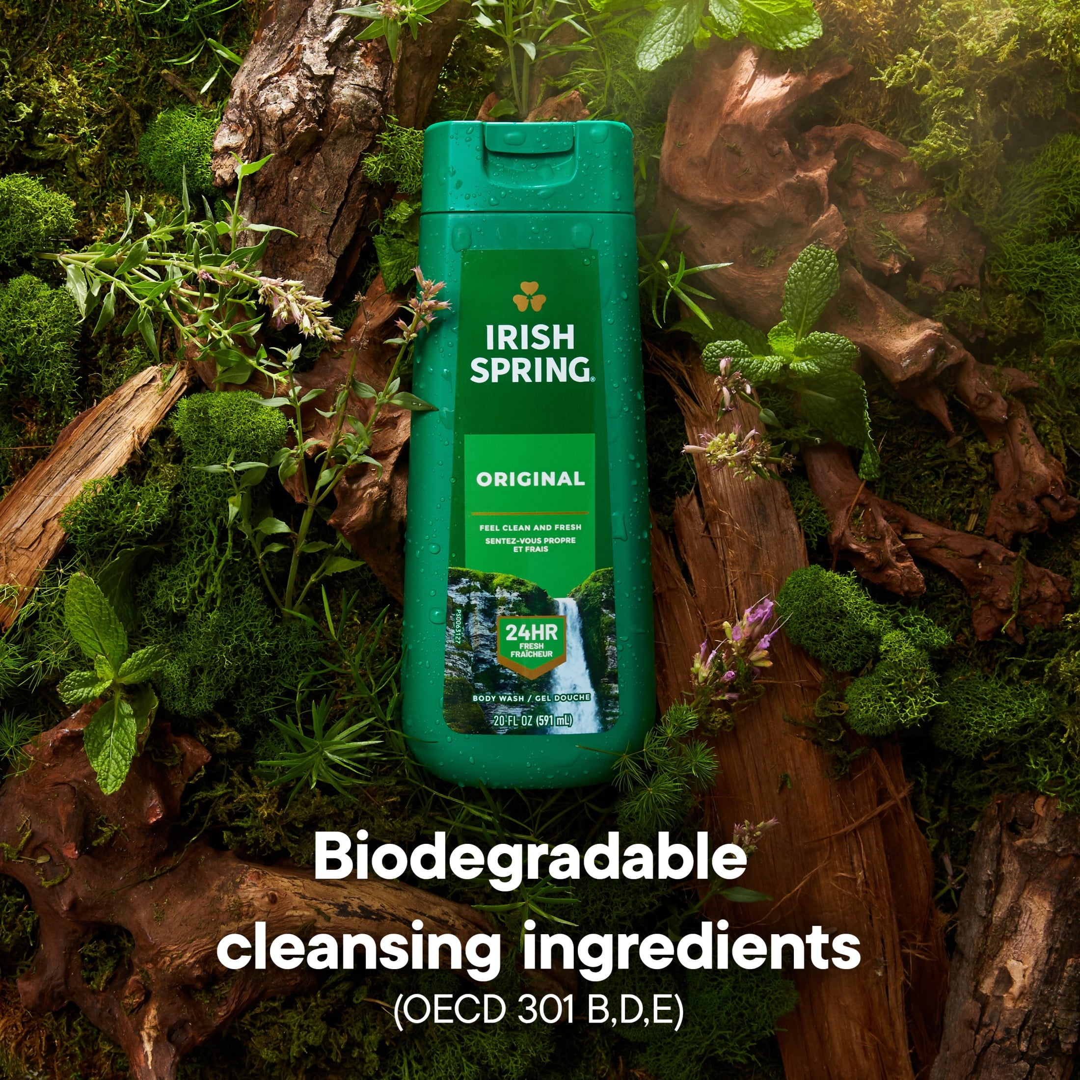 Irish Spring Original Moisturizing Body Wash for Men, 24-Hour Fresh, Face and Body Wash, Men’s Body Wash, Biodegradable Ingredients, Paraben - Image 6