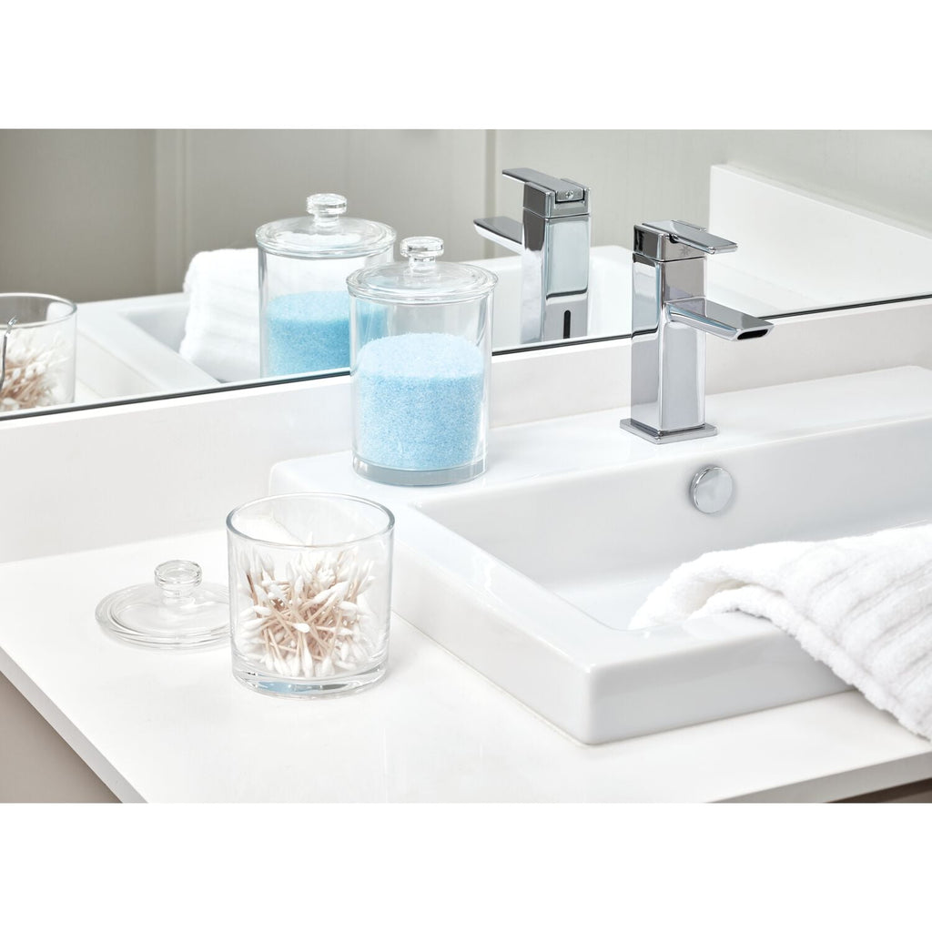 Small Glass Apothecary Vanity Jar, Clear - Image 4
