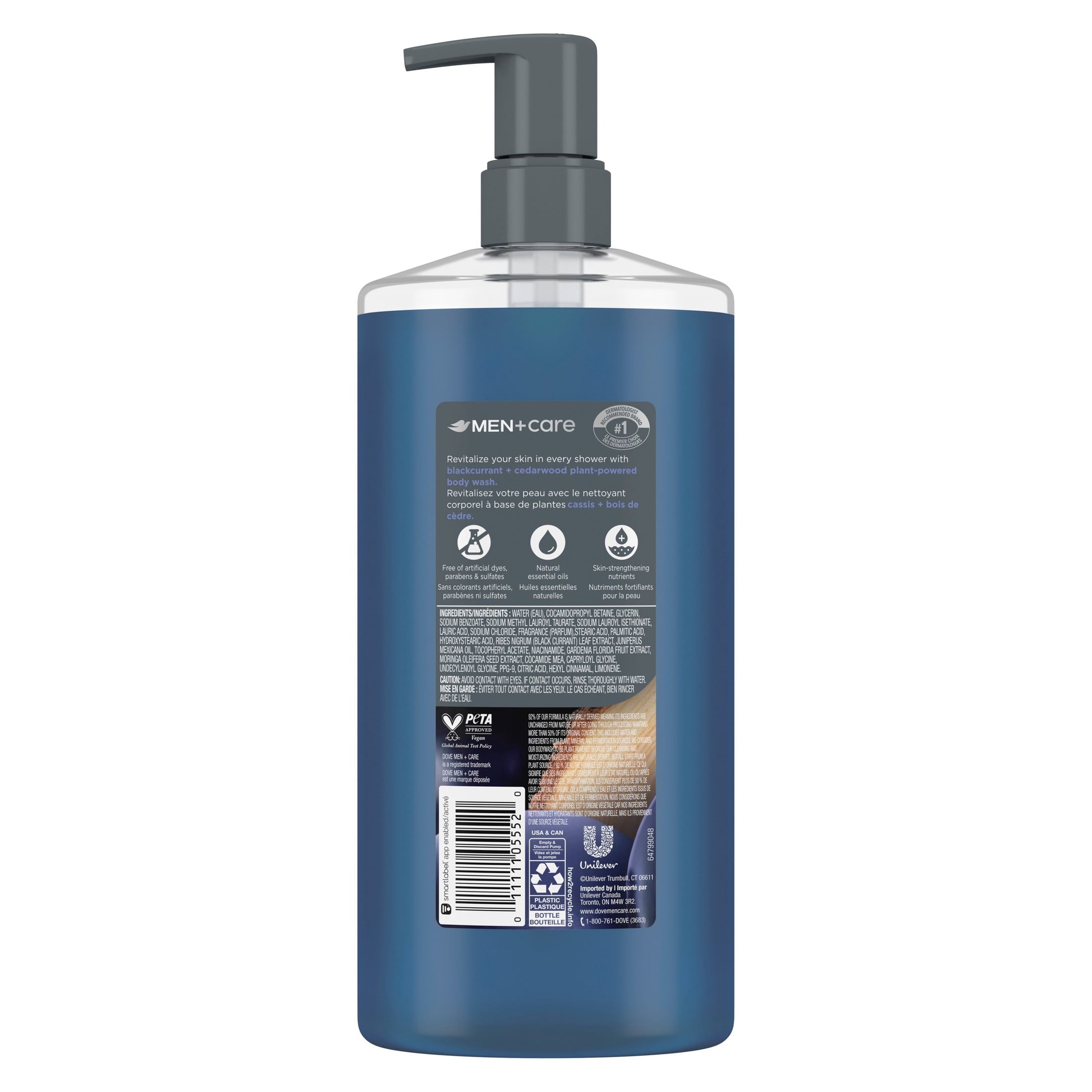 Wash to Rebuild Skin in the Shower Blackcurrant with Plant-Based Cleansers and Moisturizers, 26 fl oz - Image 4