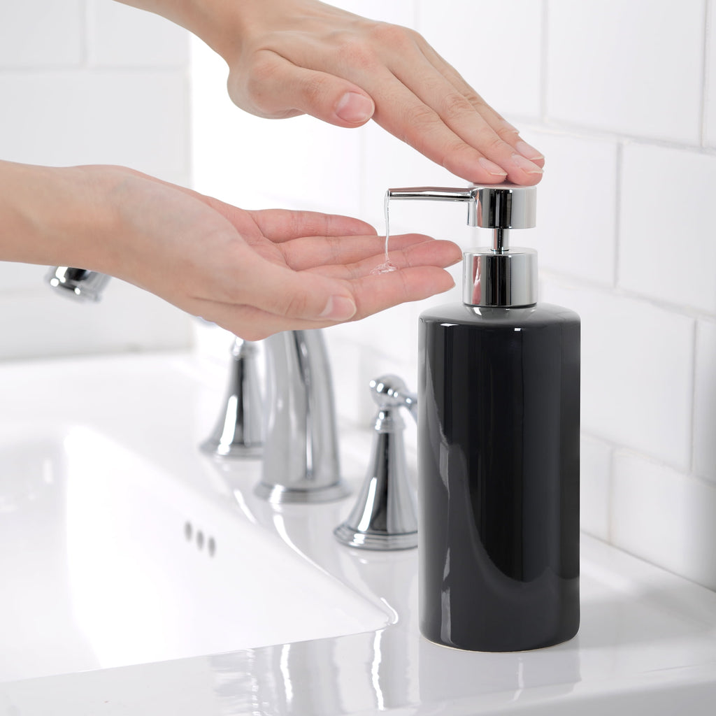 Ceramic Lotion Pump Rich Black - Image 4