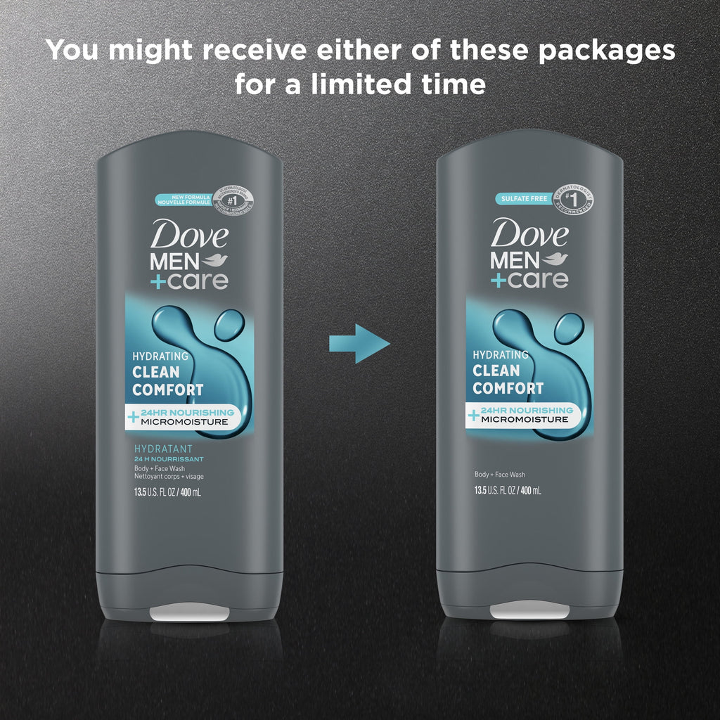 Use Face & Body Wash for Men Clean Comfort All Skin, 13.5 oz - Image 3