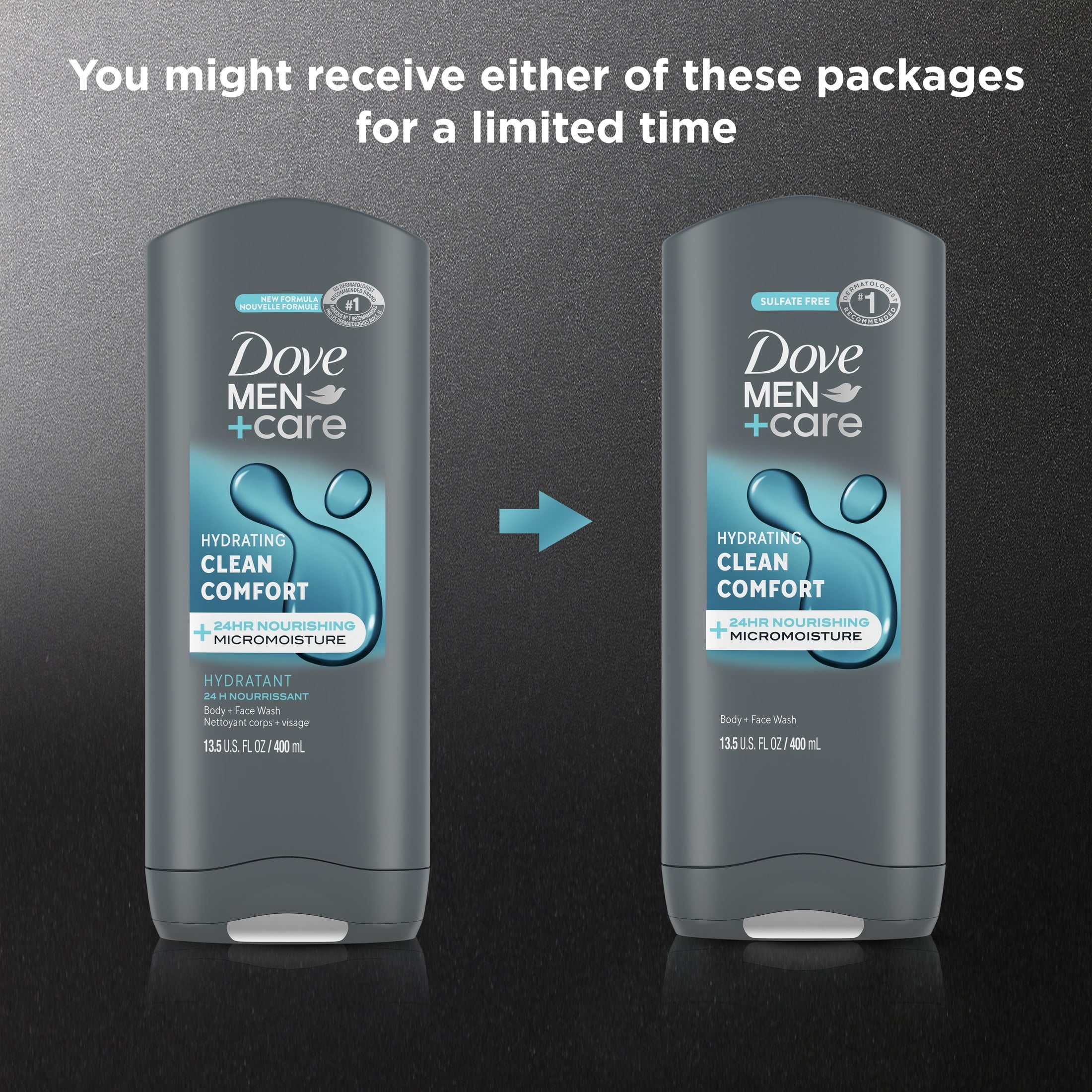 Use Face & Body Wash for Men Clean Comfort All Skin, 13.5 oz - Image 3