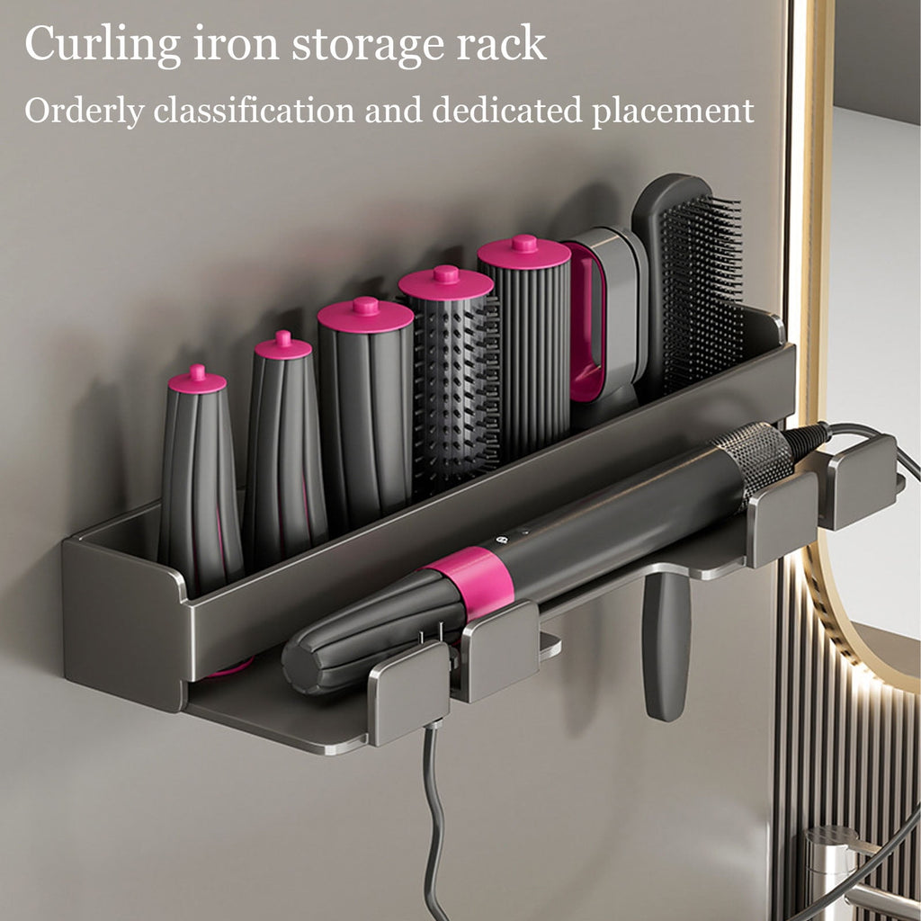 Airwrap Holder Storage Stand for Dyson Airwrap, Wall Mount Curling Iron Accessories Storage Holder, Bathroom Organizer Holder for Airwrap, S - Image 2