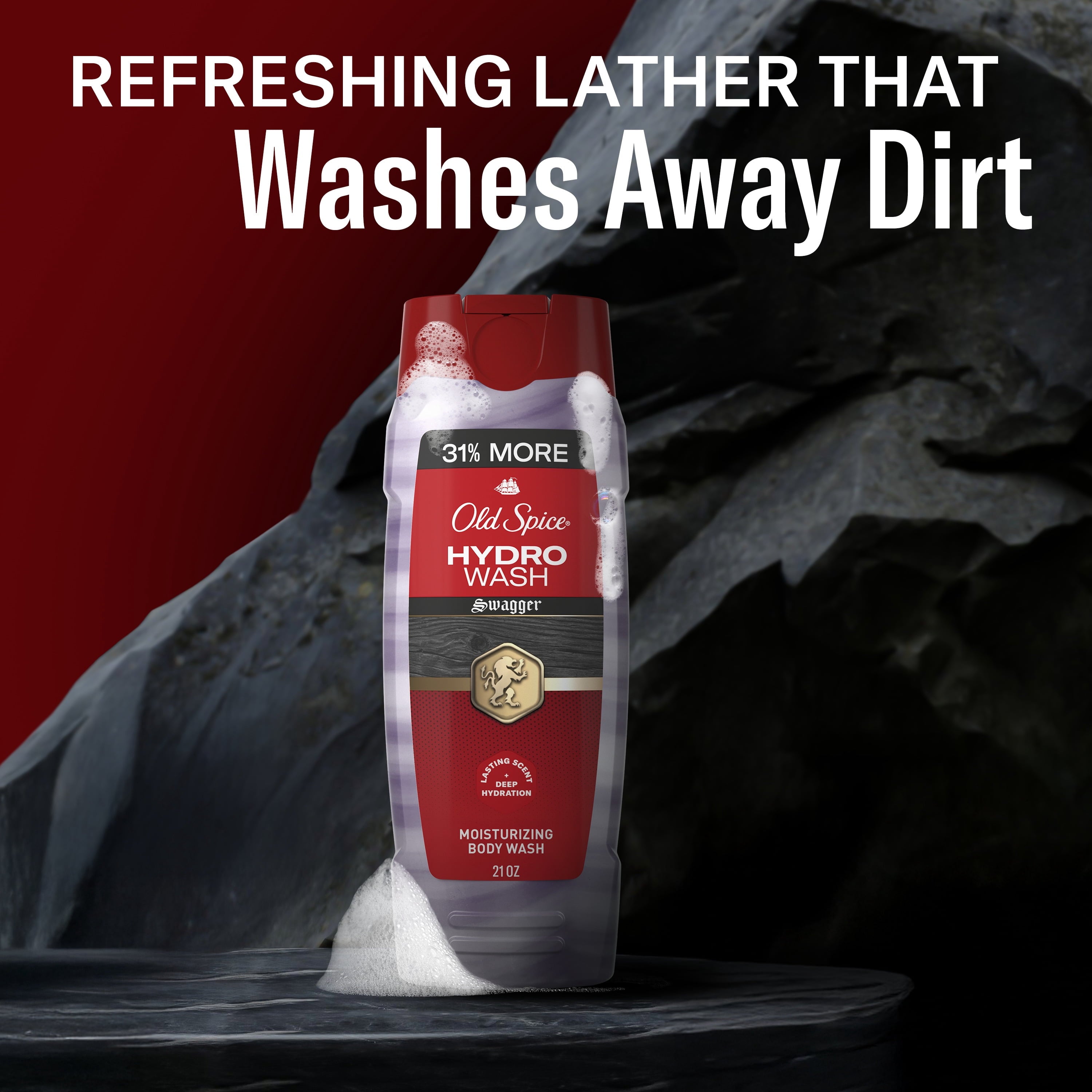 Body Wash Moisturizing Hydro Wash, Swagger Scent, 21 fl oz - Image 4