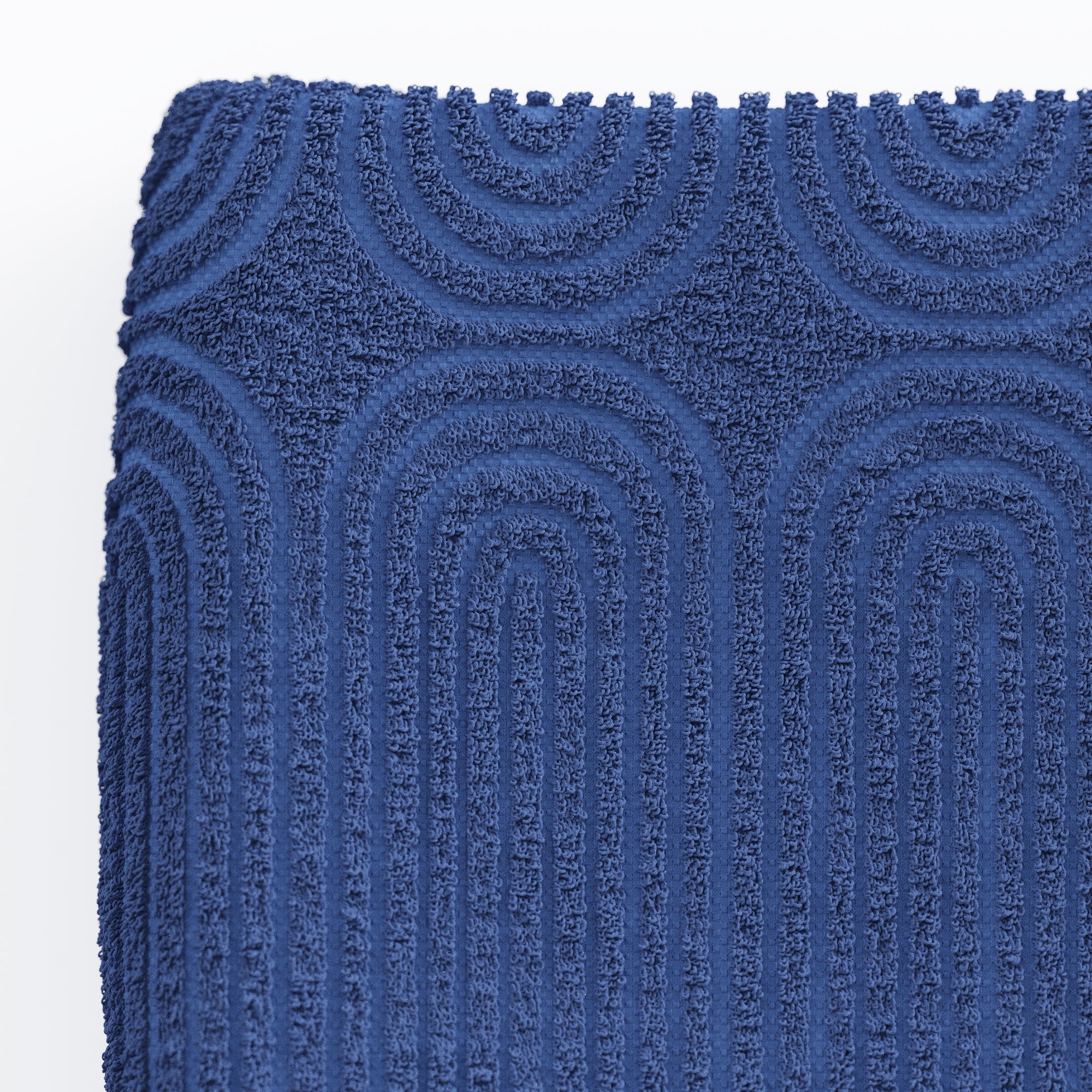6-Piece Textured Bath Towel Set, Soft 100% Cotton, Smokey Blue - Image 5